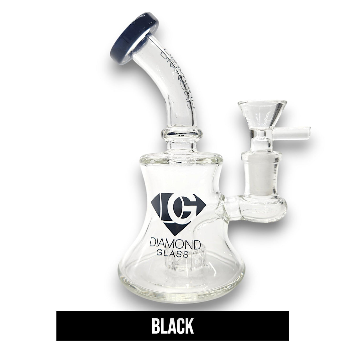 5 - 1/2" Diamond Glass Circ Percolator Pocket Bubbler Bong