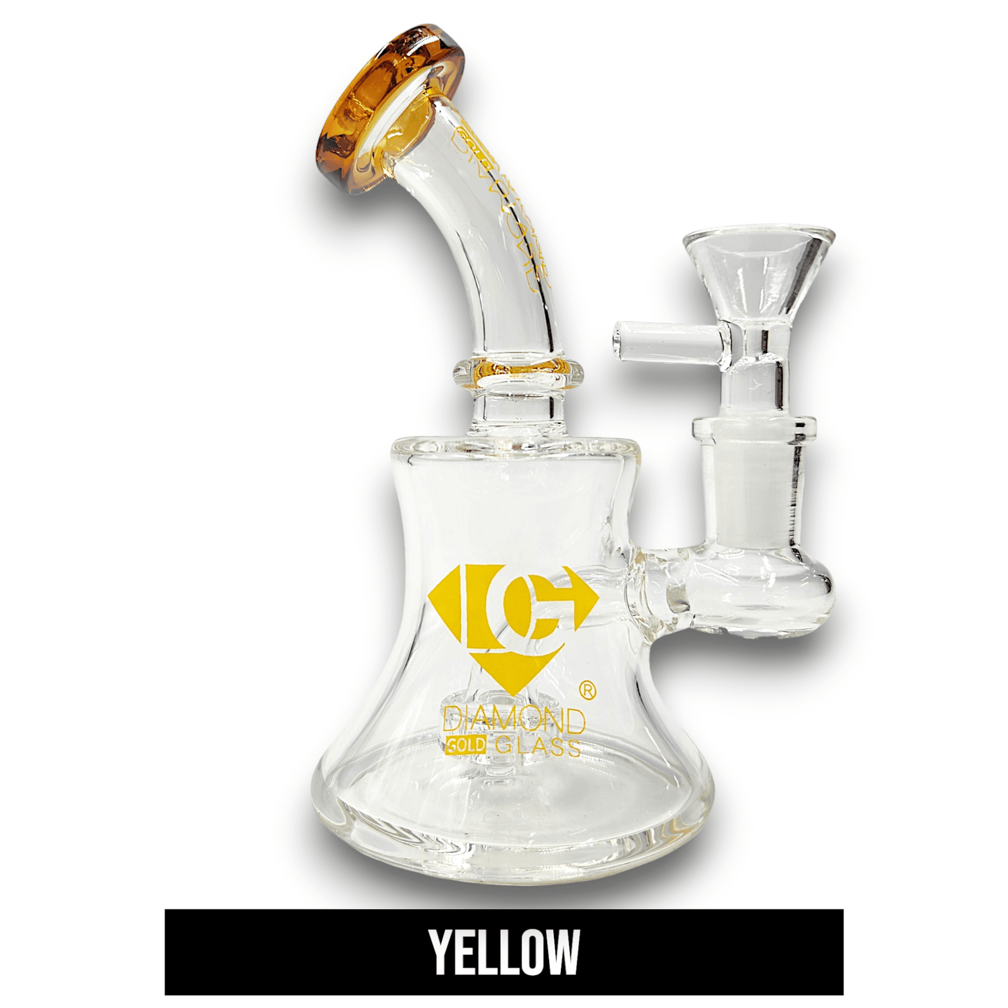 5 - 1/2" Diamond Glass Circ Percolator Pocket Bubbler Bong