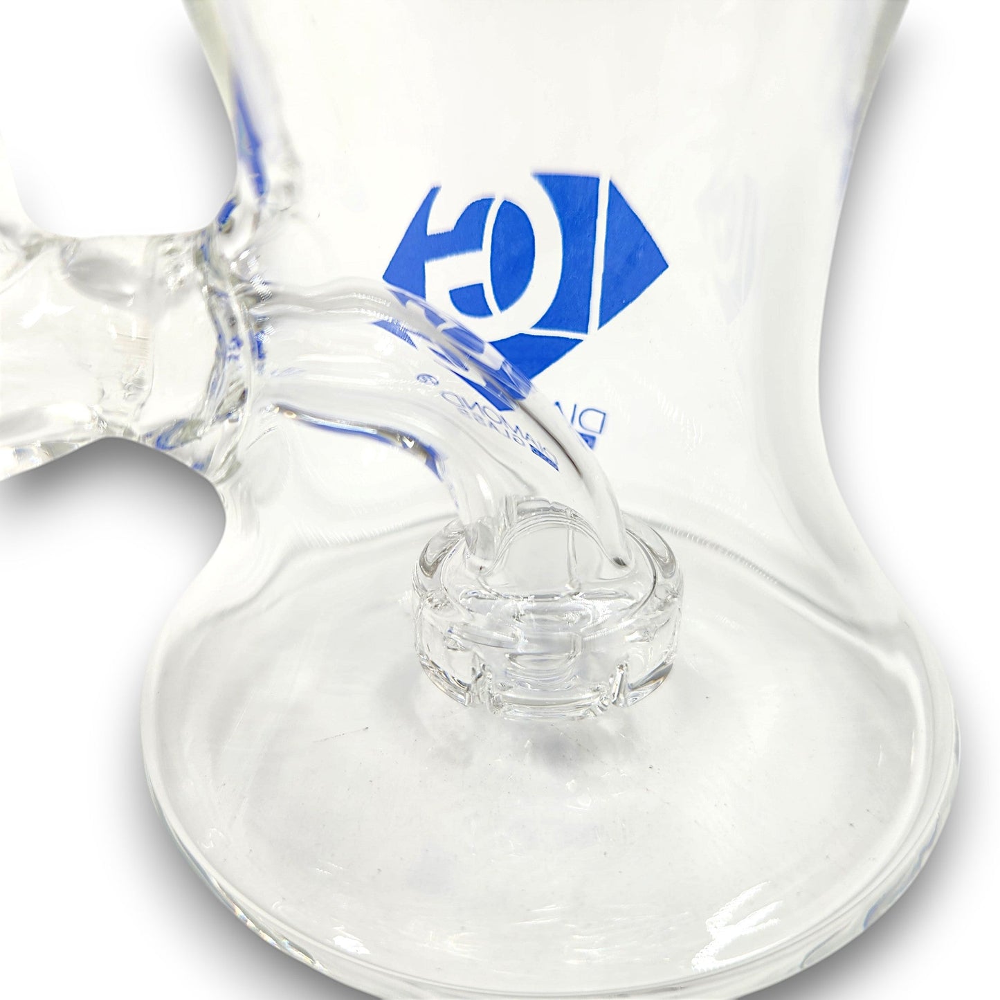 5 - 1/2" Diamond Glass Circ Percolator Pocket Bubbler Bong