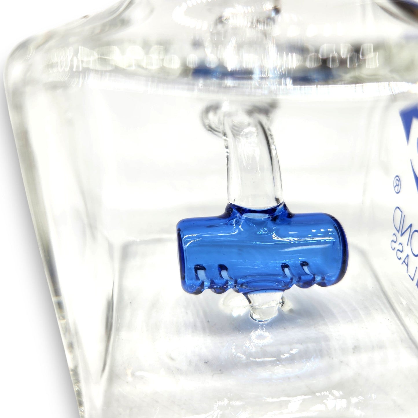 5" Diamond Glass Mini Rig Pocket Bubbler Barrel Perc Bong