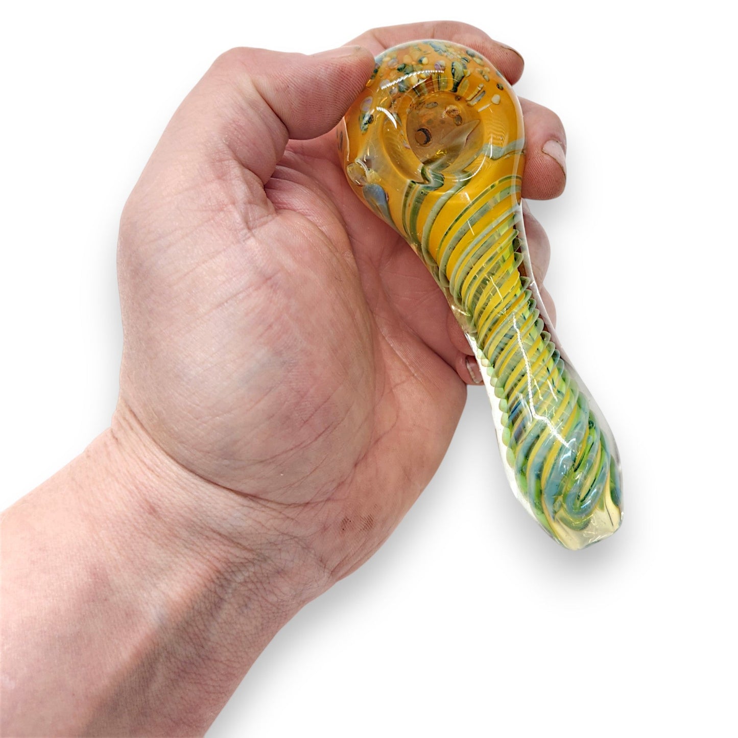 5" Glass Spoon Hand Bowl