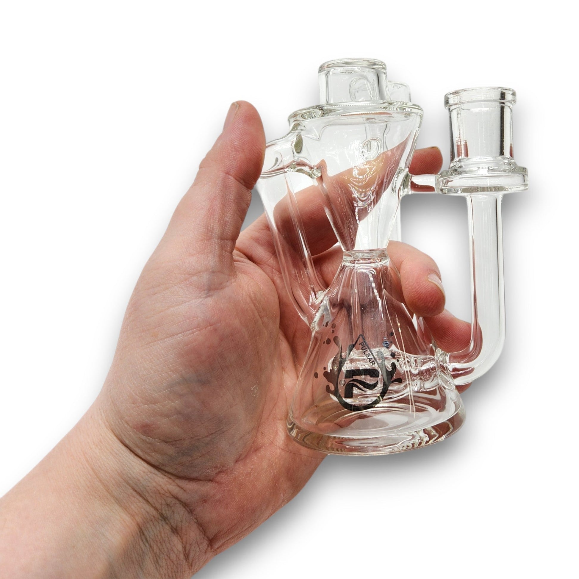 5" Pulsar 14mm 90 deg Barrel Perc Recycler Ash Catcher
