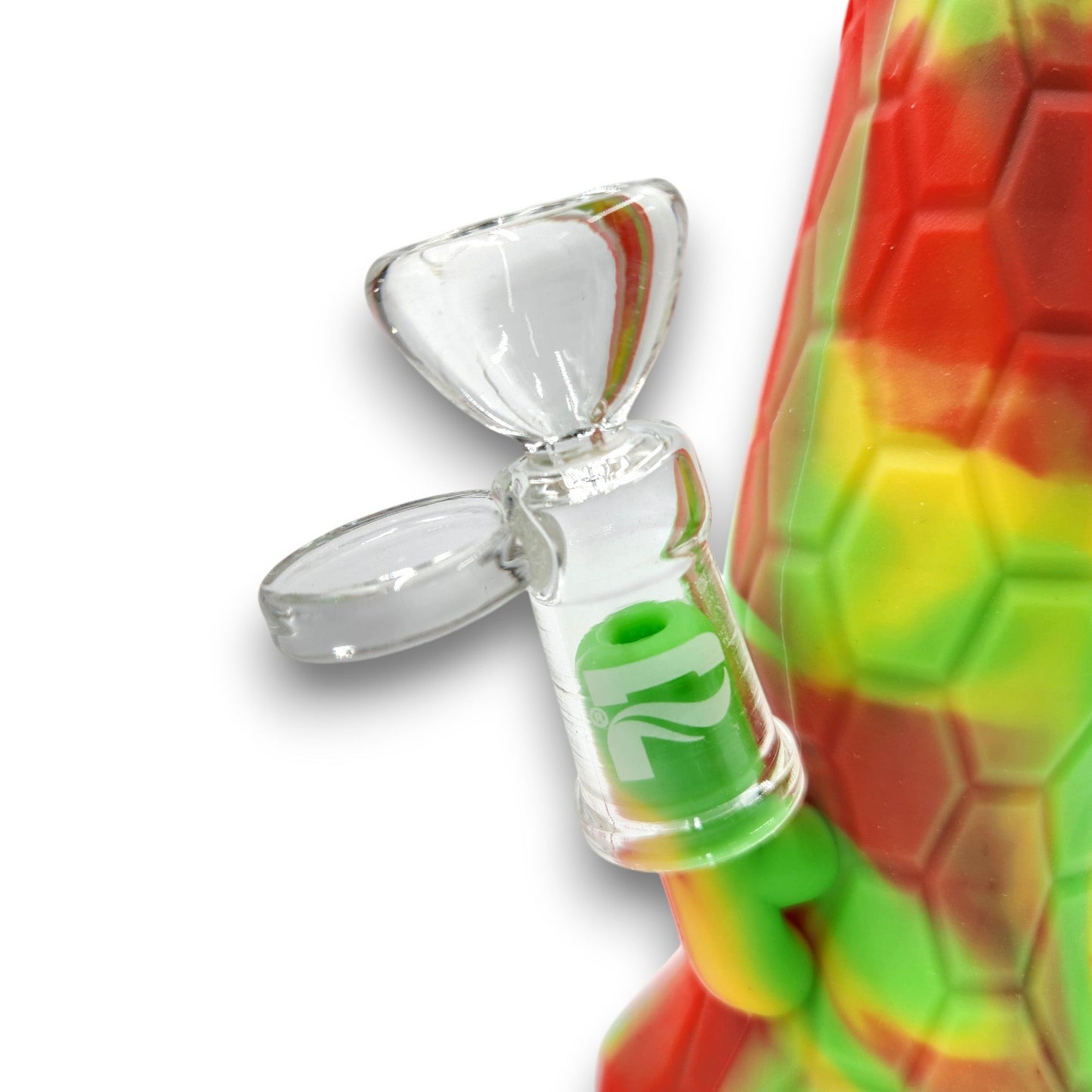 5" Pulsar Lava Flow Bong Flower and Dab Rig Silicone