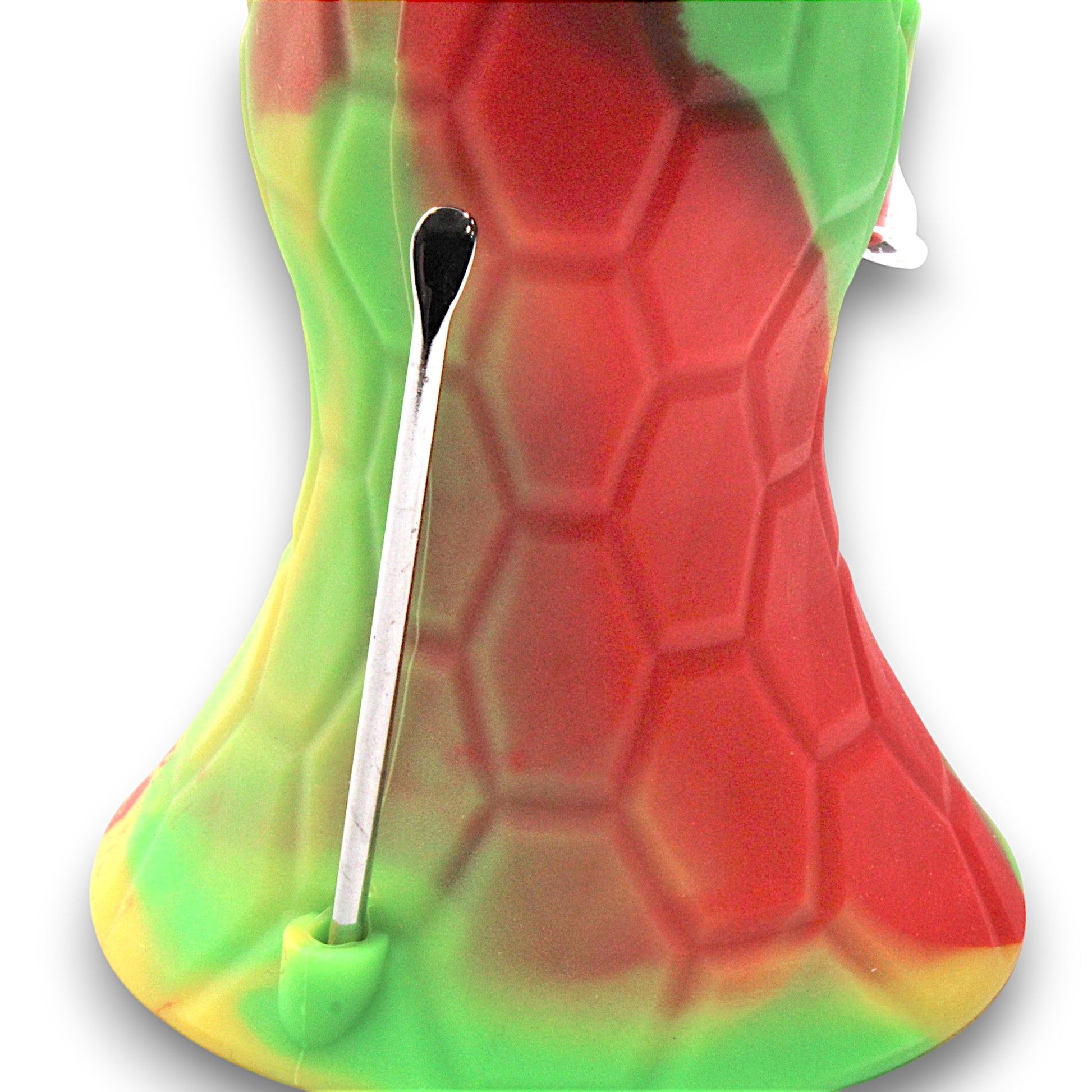 5" Pulsar Lava Flow Bong Flower and Dab Rig Silicone