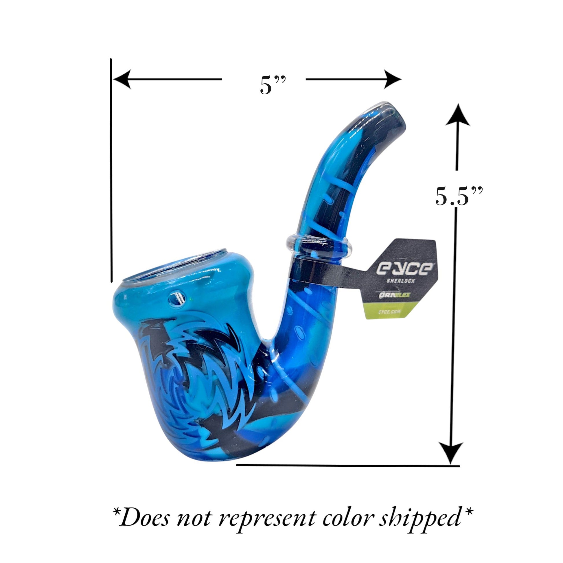 5.5" Eyce Oraflex Silicone Sherlock Pipe