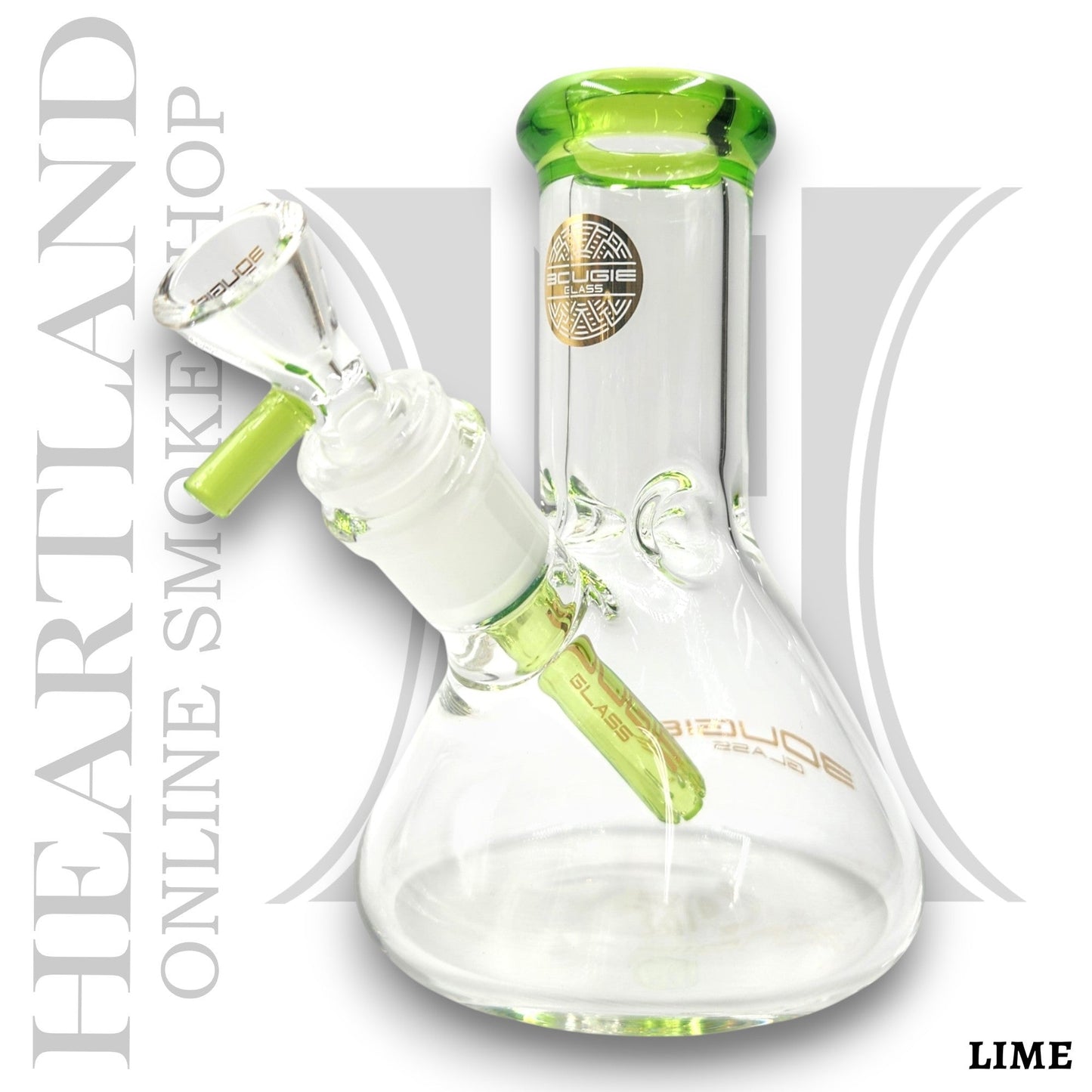 6" Bougie Glass Short Stubby Beaker Bong