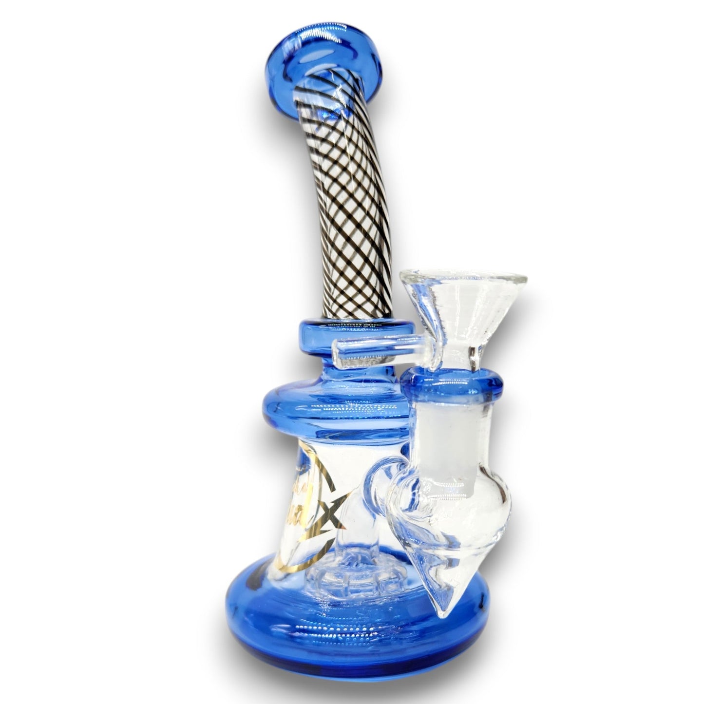 6" Cali CloudX Circ Perc Pocket Size Bubbler Bong
