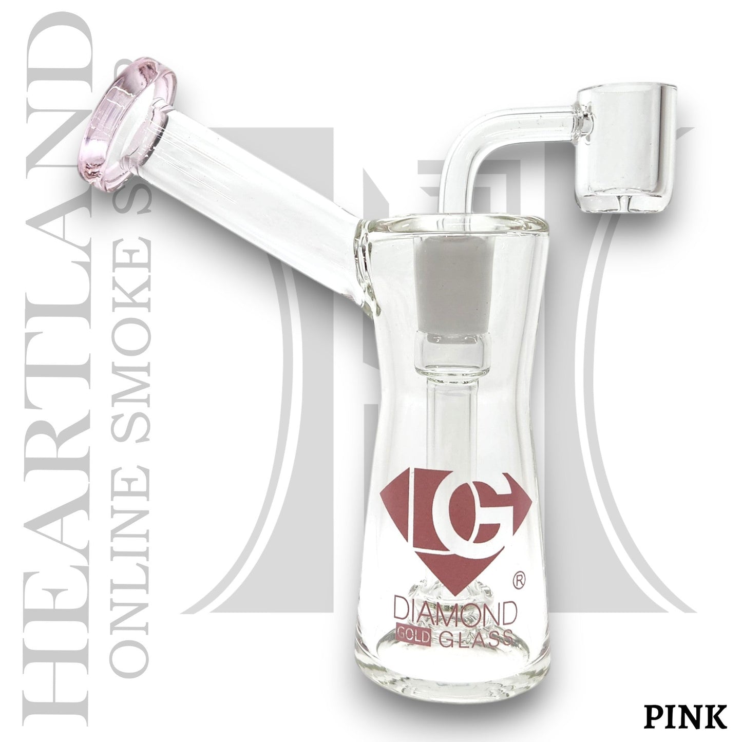 6" Diamond Bubbler Bong Dab Rig with Circ Perc