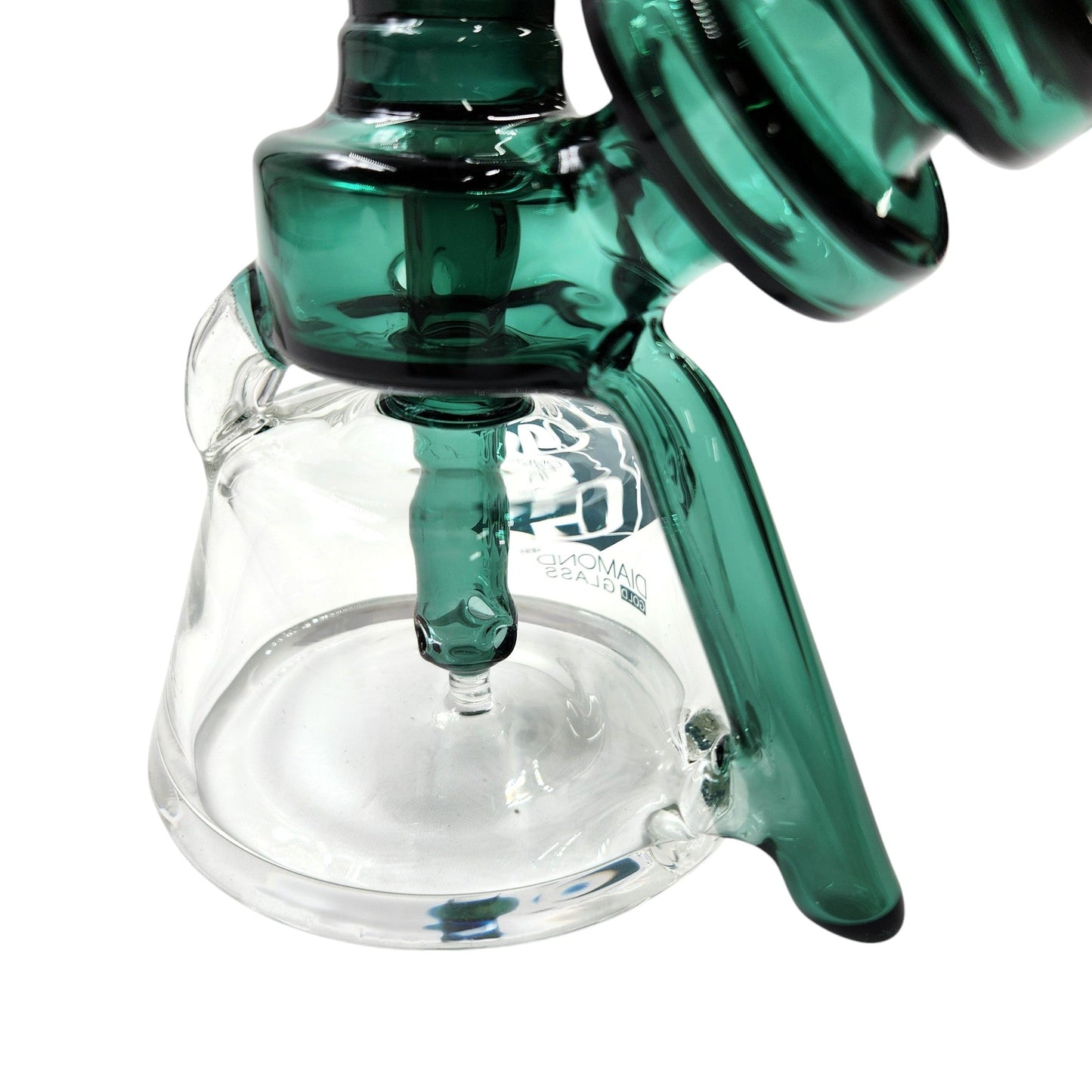 6" Diamond Recycler Bubbler Bong