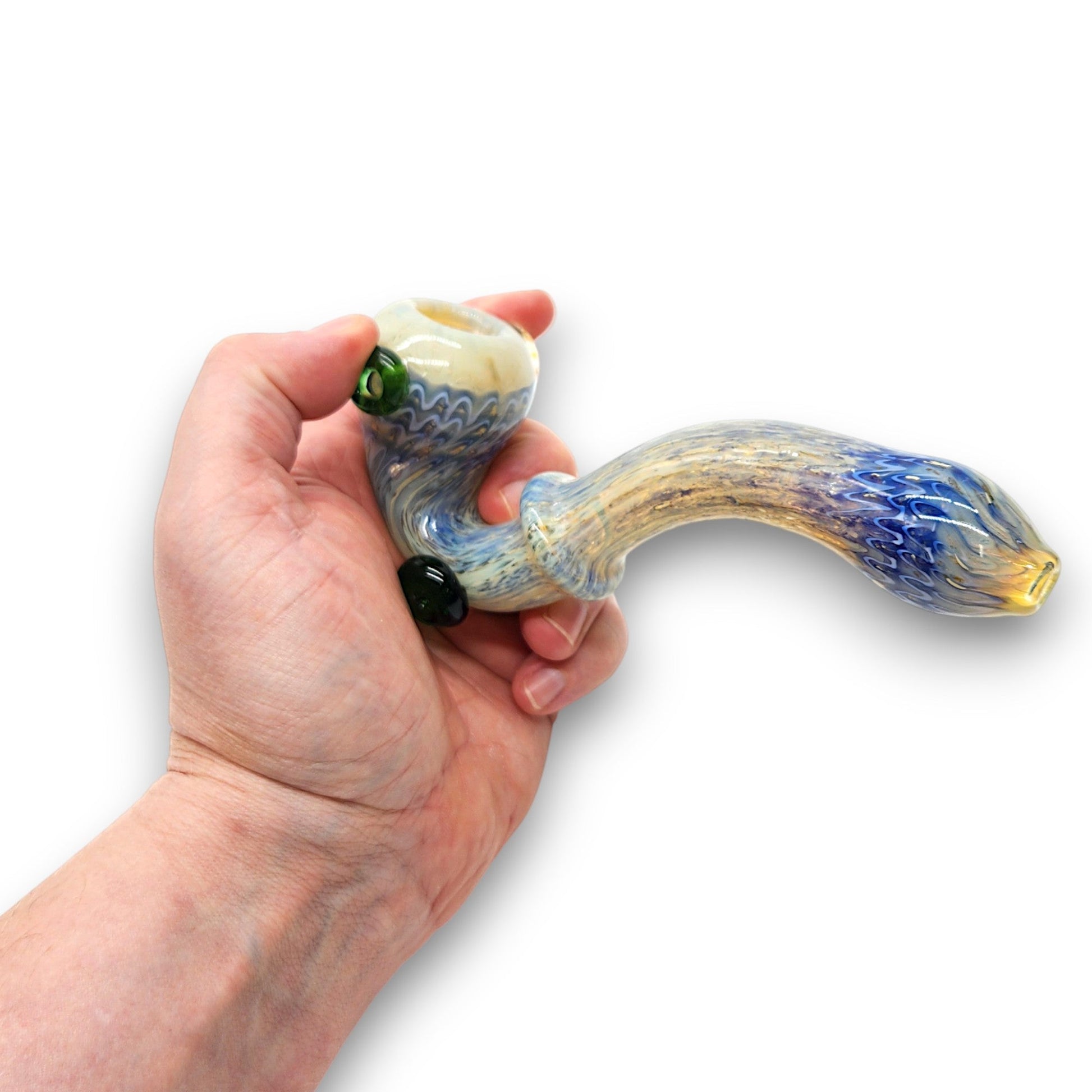6" Glass Sherlock Hand Bowl Pipe