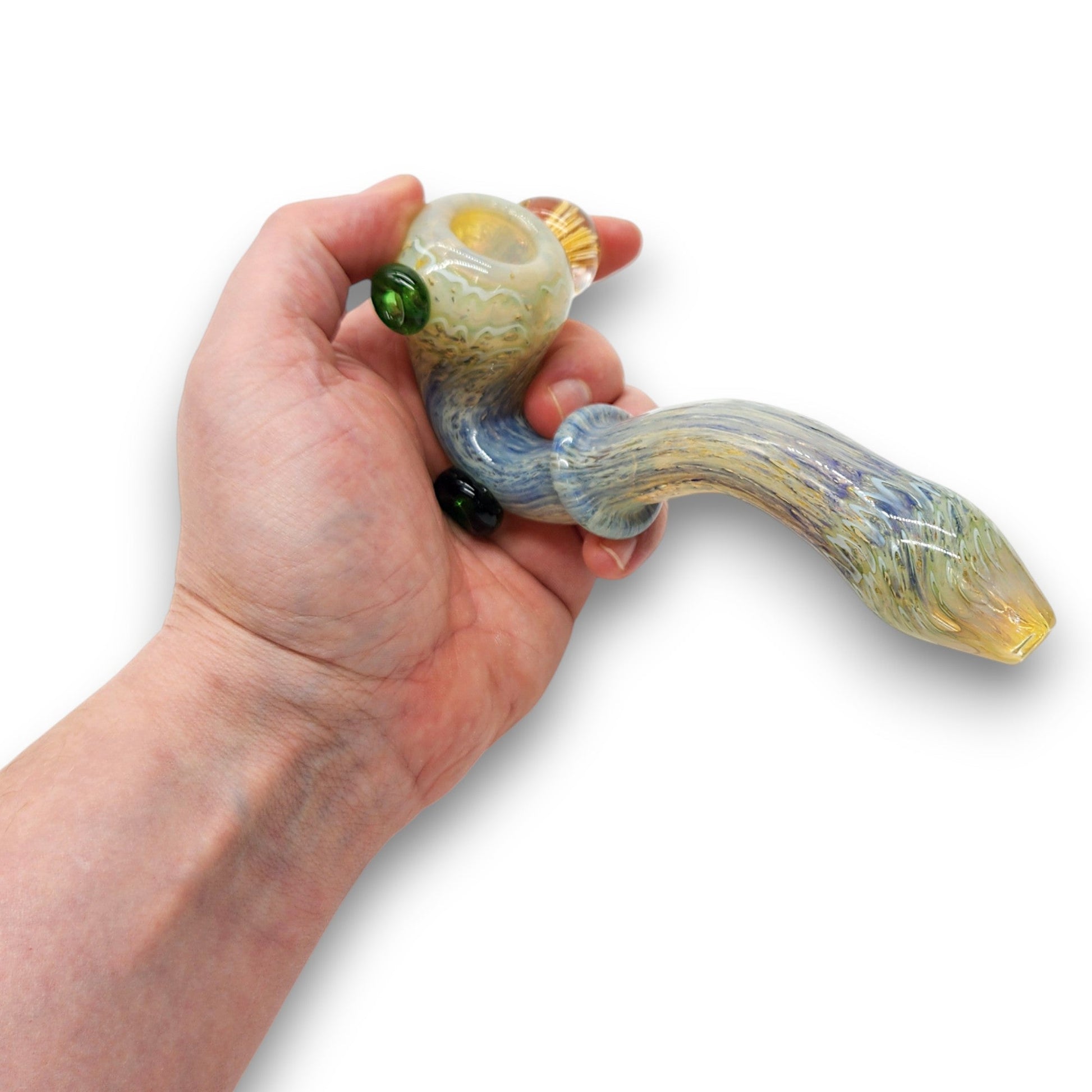 6" Glass Sherlock Hand Bowl Pipe
