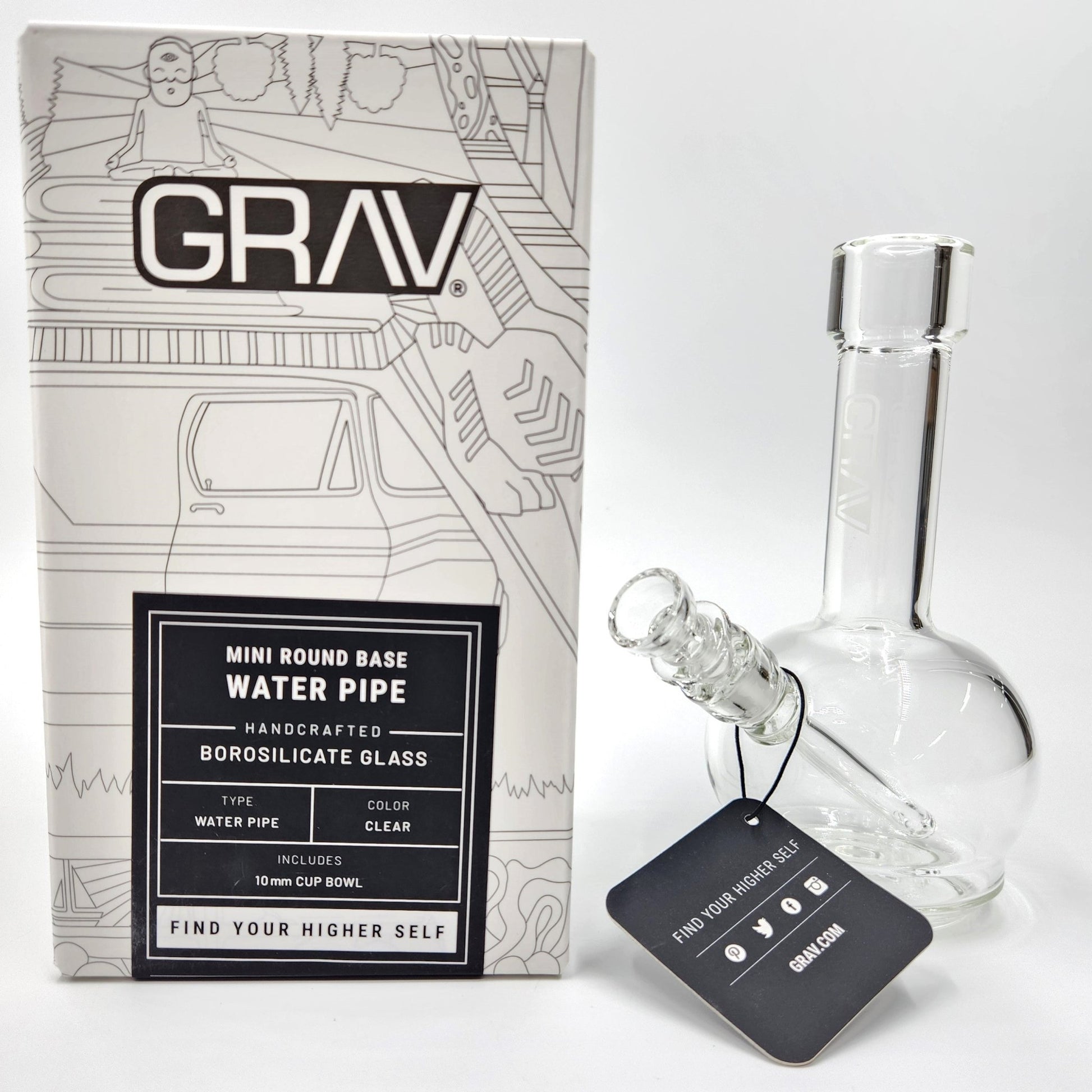 6" GRAV Mini Round Bottom Beaker Bong