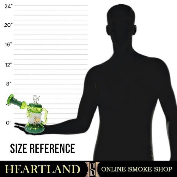 6" Lookah Top Glass Recycler Bong