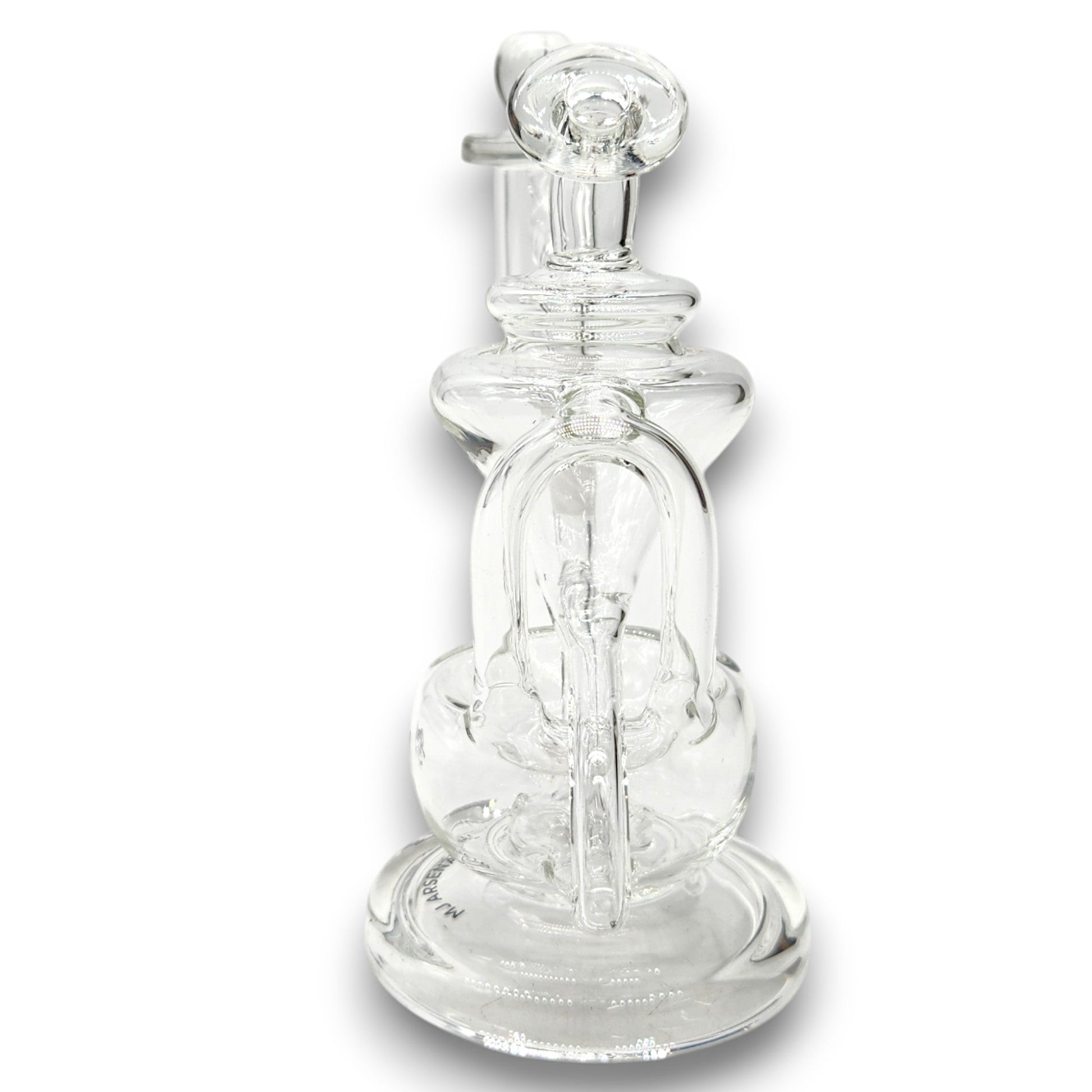 6" MJ Arsenal Claude Recycler Circ Perc Mini Dab Rig Bong