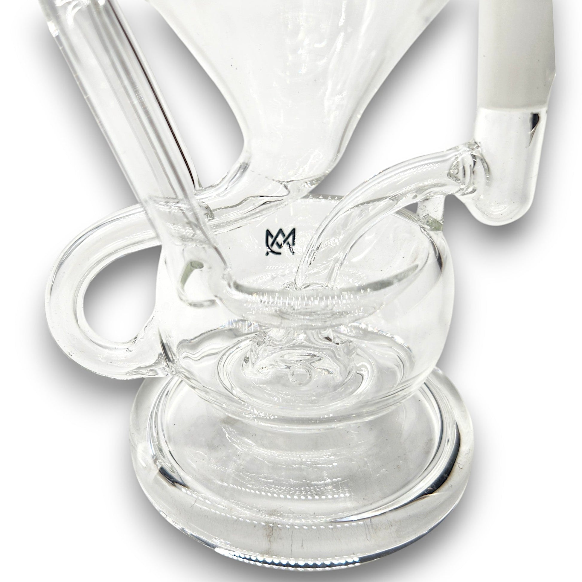 6" MJ Arsenal Claude Recycler Circ Perc Mini Dab Rig Bong