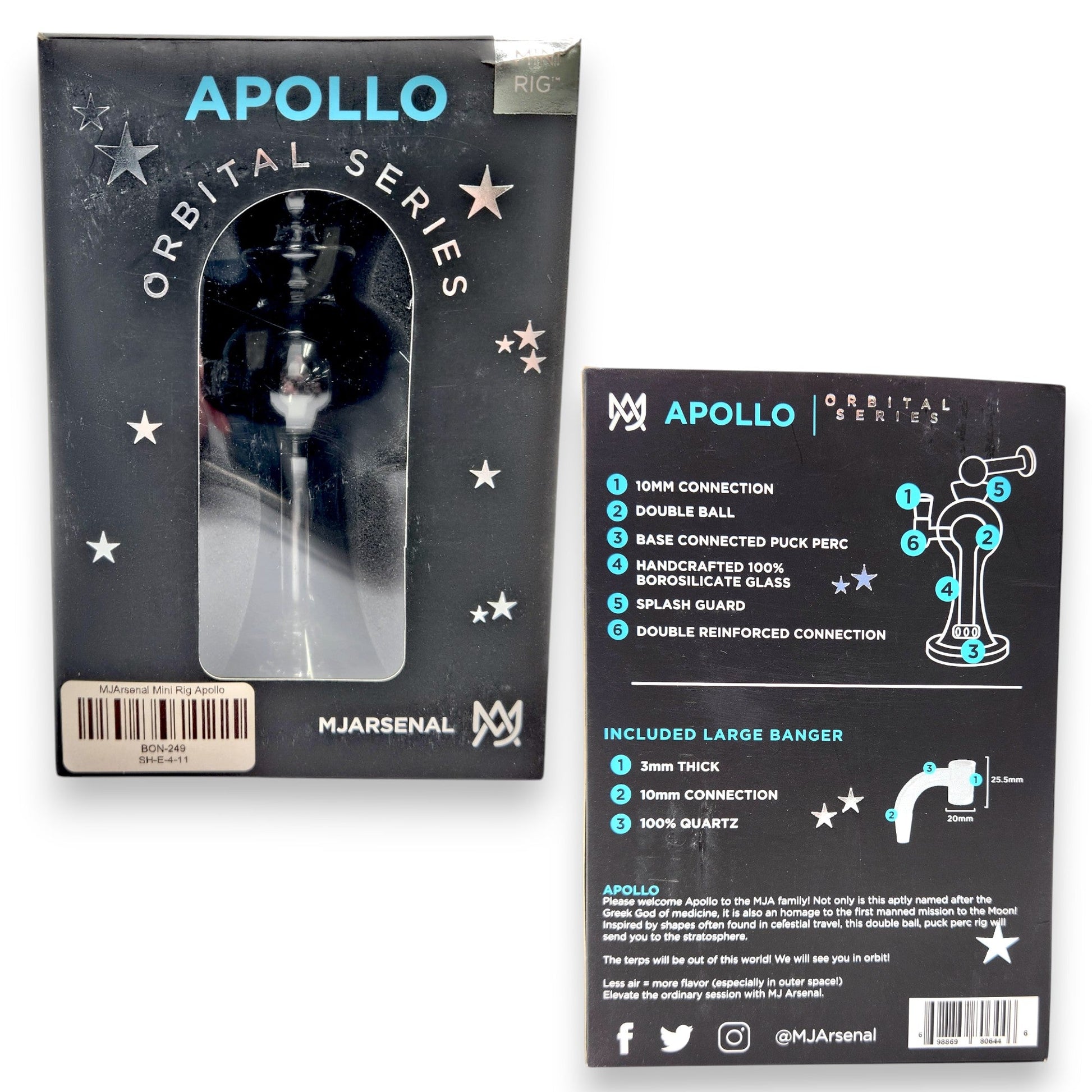 6" MJ Arsenal Mini Rig Apollo