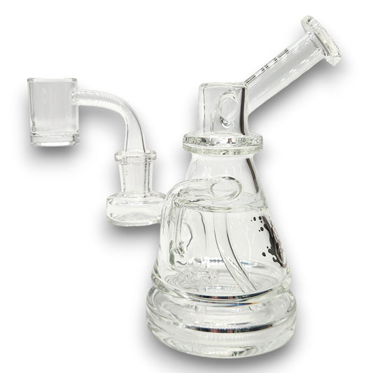 6.5" Pulsar Magic Potion Circ Perc Vortex Recycler Dab Rig Bong