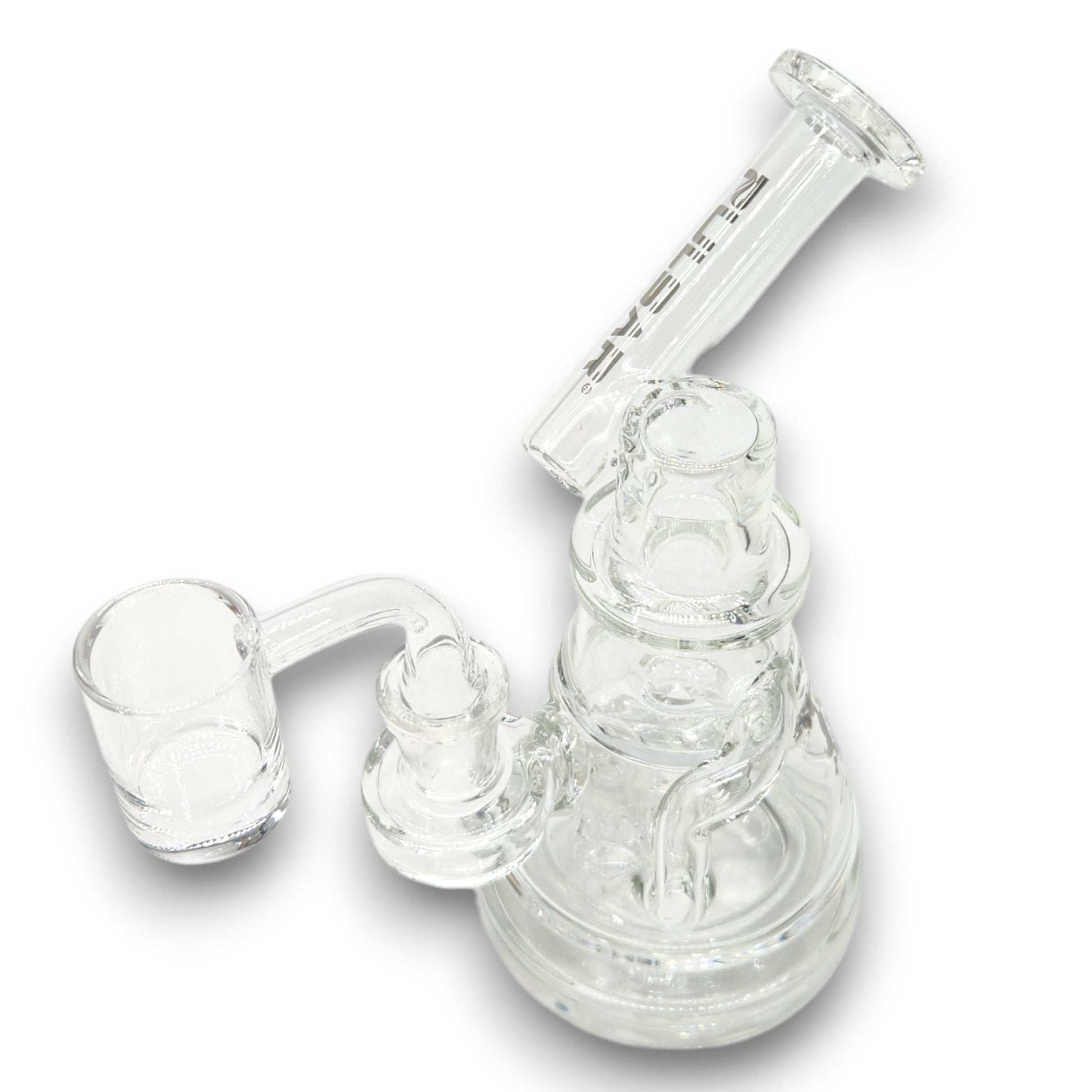 6.5" Pulsar Magic Potion Circ Perc Vortex Recycler Dab Rig Bong