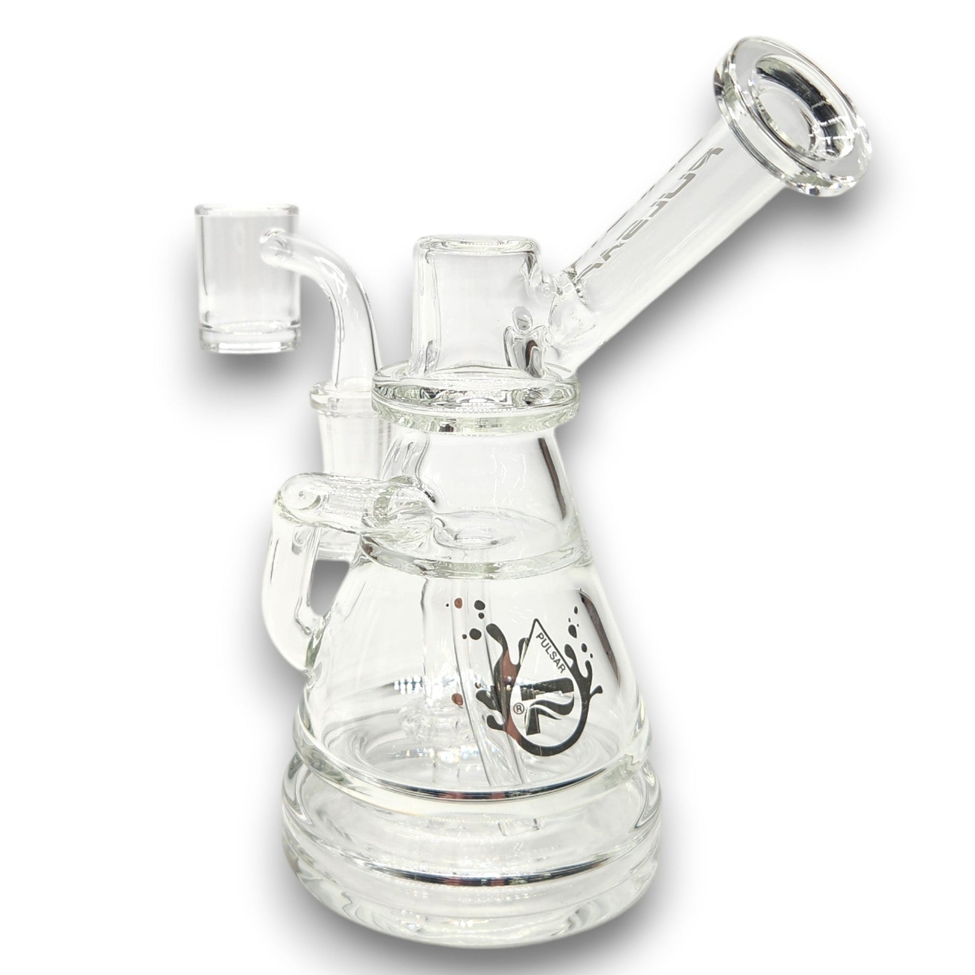 6.5" Pulsar Magic Potion Circ Perc Vortex Recycler Dab Rig Bong