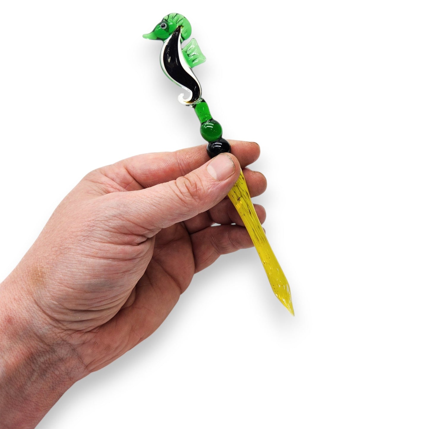 6.5" Seahorse Glass Dab Tool