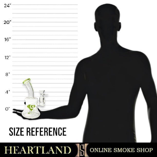 7" Diamond Barrel Perc Bong