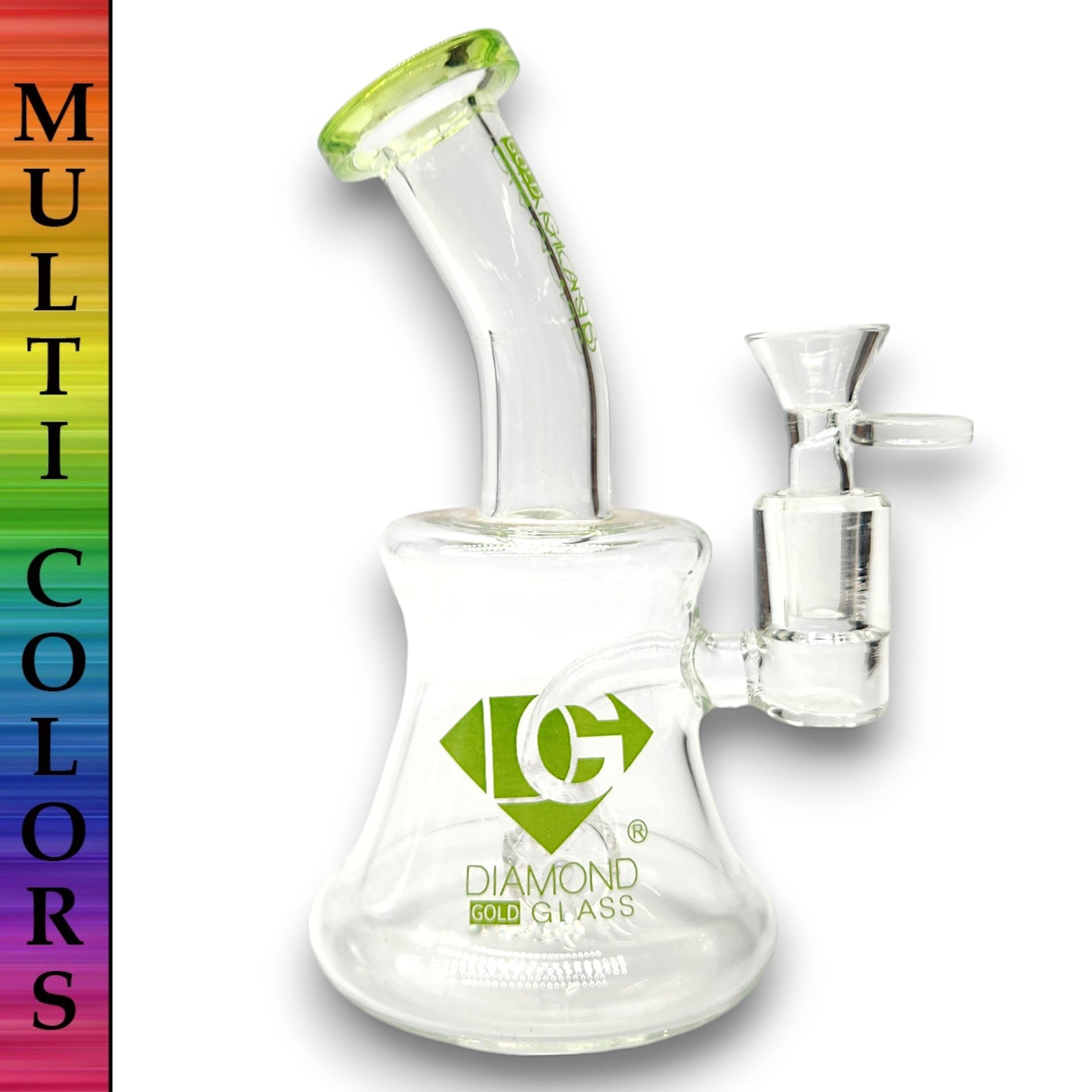 7" Diamond Barrel Perc Bong