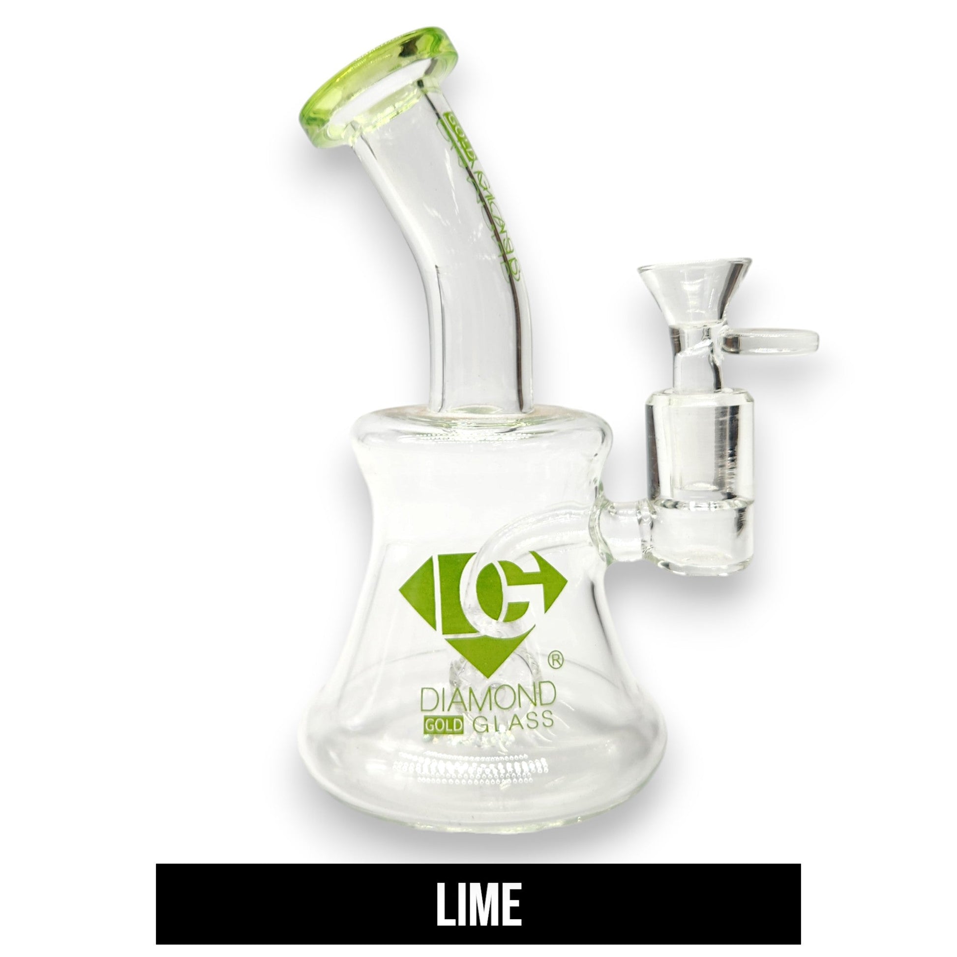 7" Diamond Barrel Perc Bong