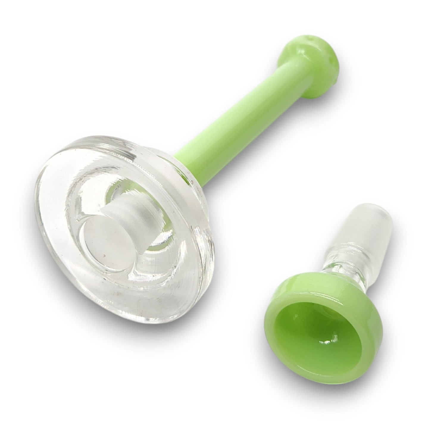 7" Diamond Glass 2 Piece Circ Perc Bubbler Bong