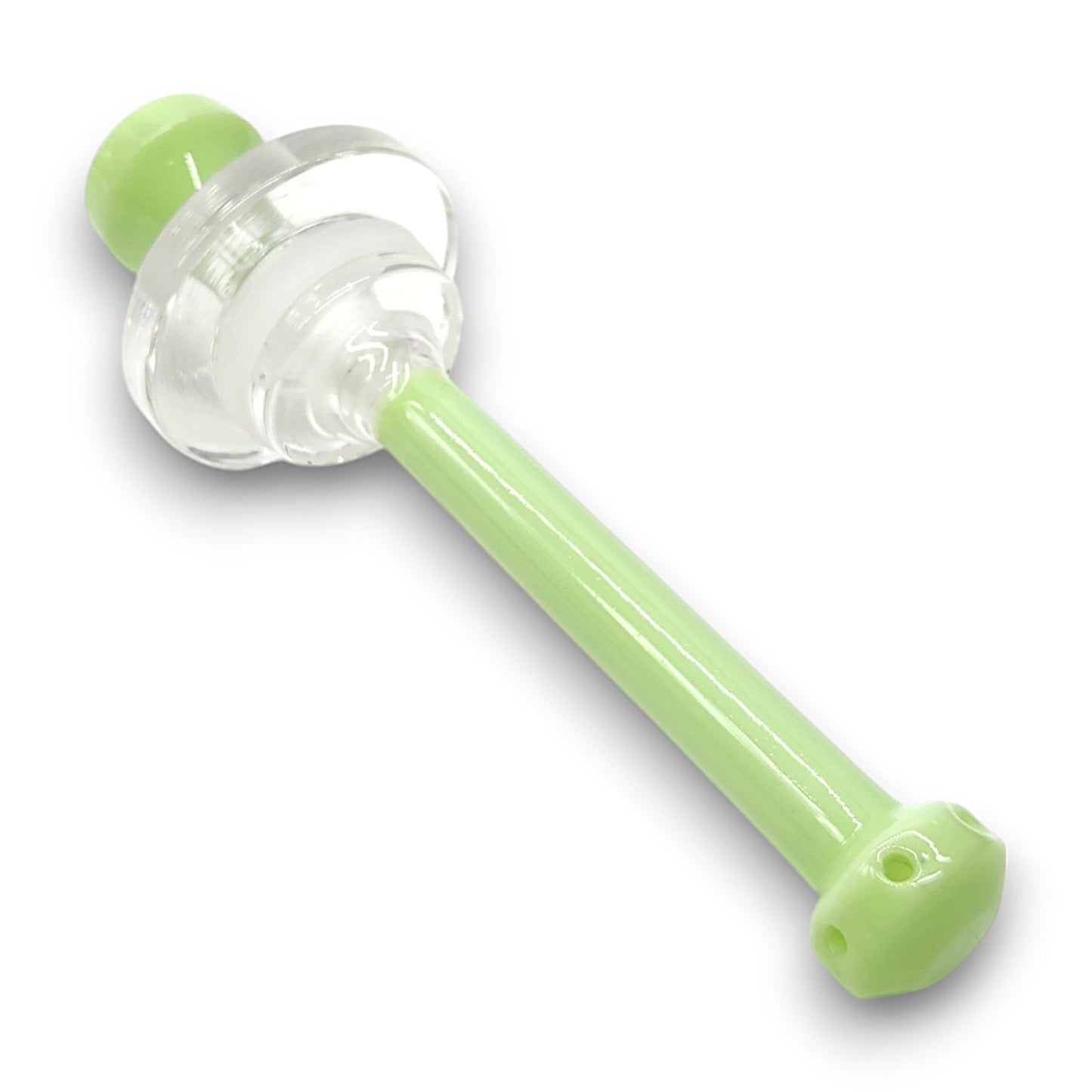 7" Diamond Glass 2 Piece Circ Perc Bubbler Bong