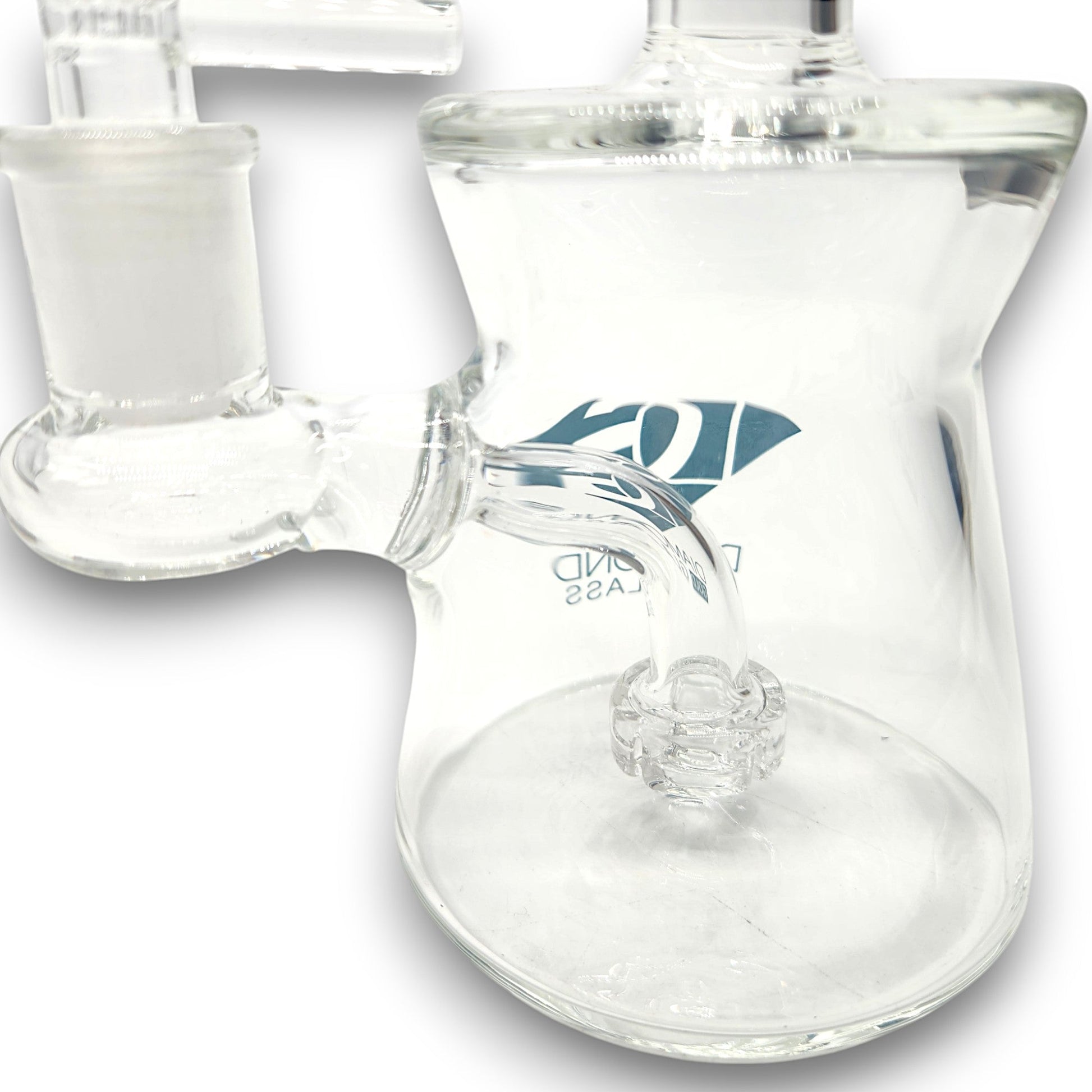 7" Diamond Glass Circ Perc Bong