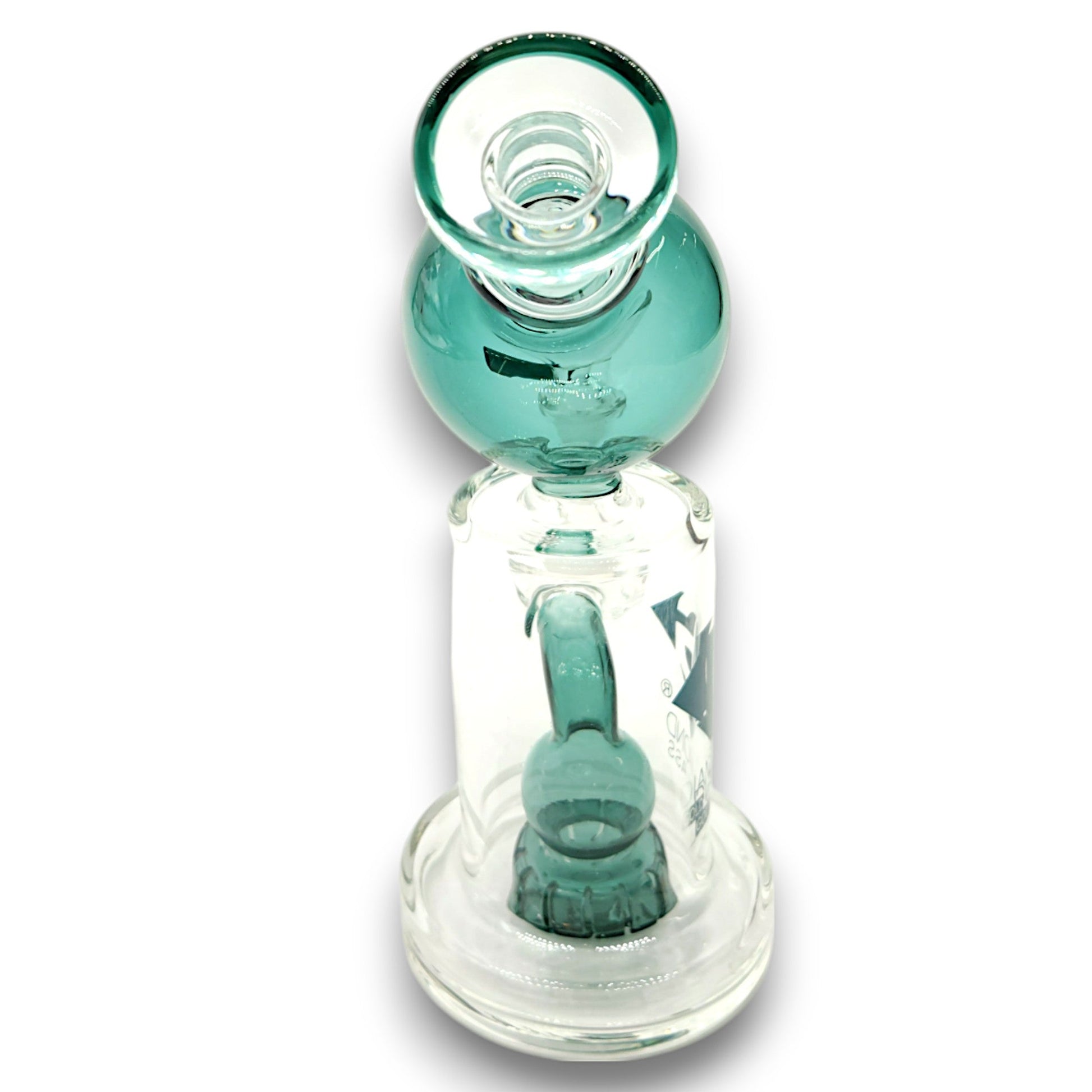 7" Diamond Glass Sphere Ray Gun Circ Percolator Bong