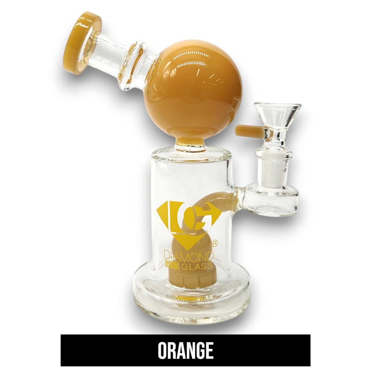 7" Diamond Glass Sphere Ray Gun Circ Percolator Bong
