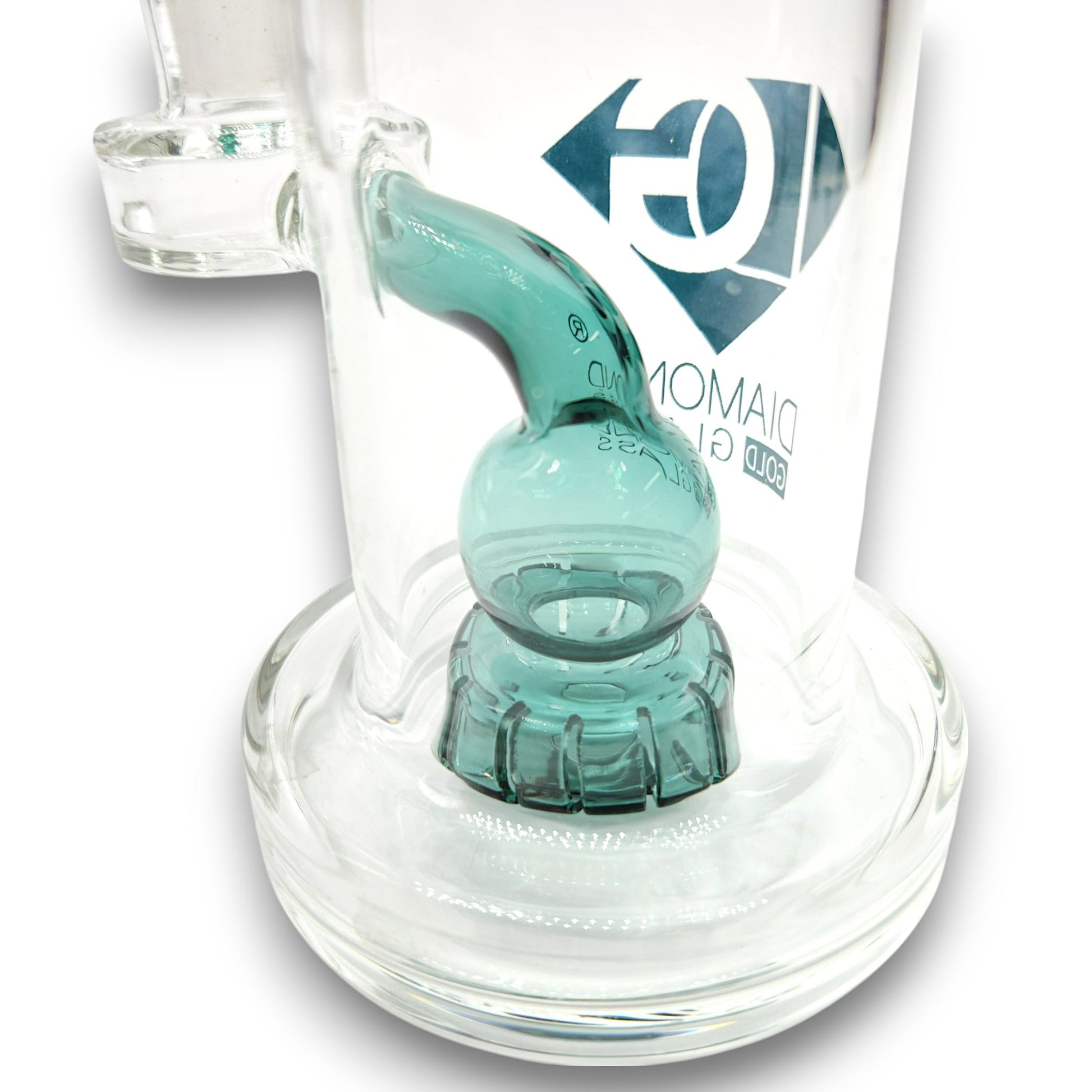 7" Diamond Glass Sphere Ray Gun Circ Percolator Bong