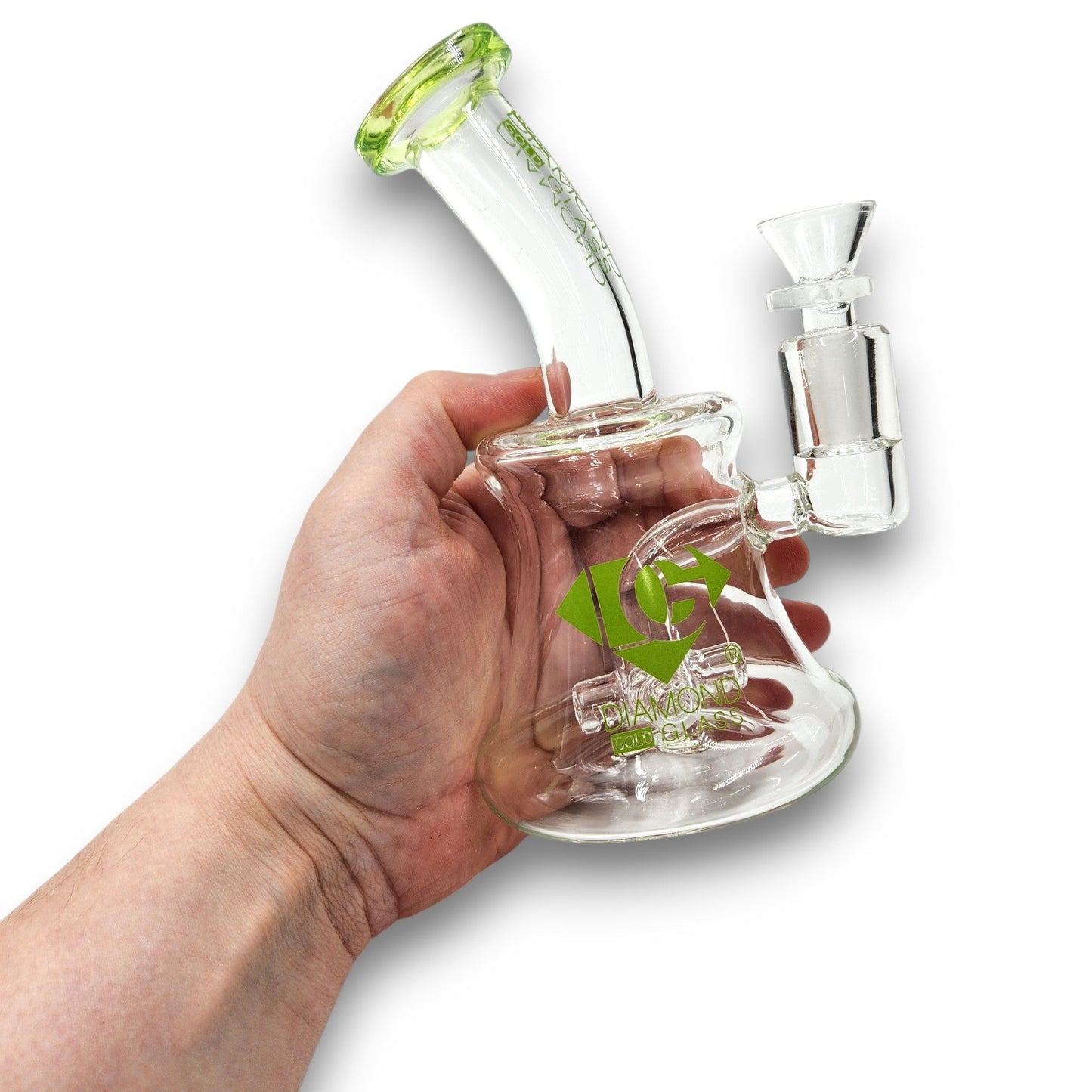 7" Diamond Quad Inline Perc Bong