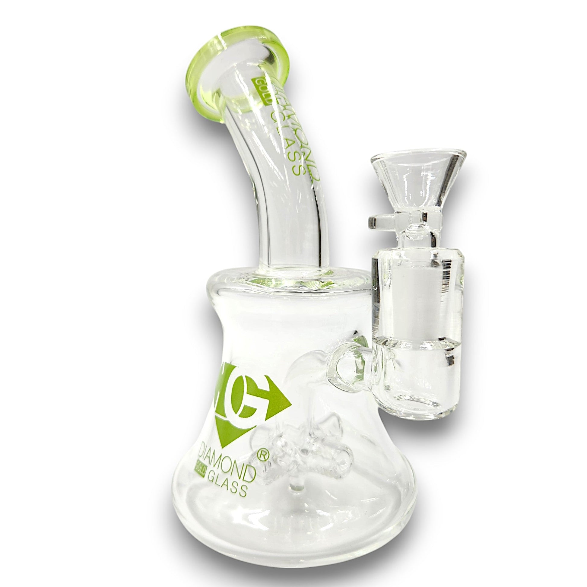 7" Diamond Quad Inline Perc Bong
