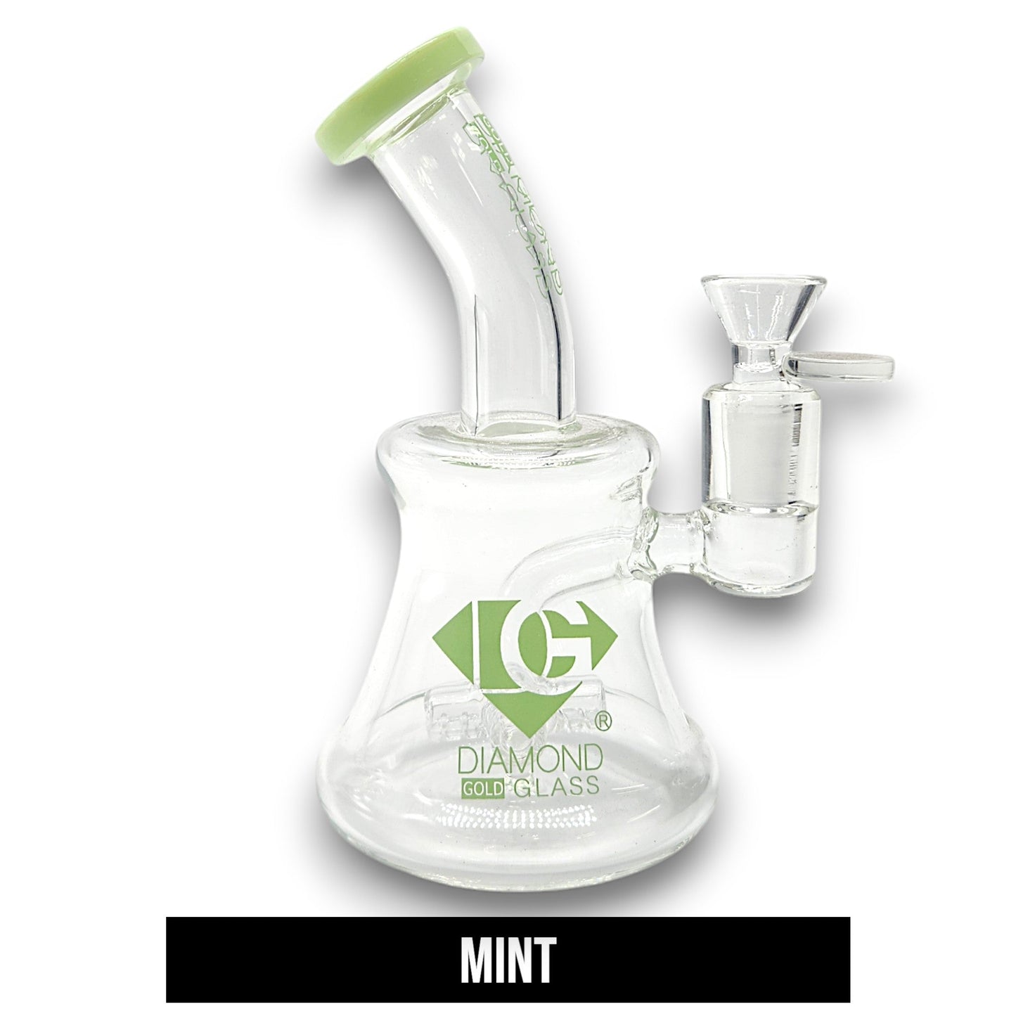 7" Diamond Quad Inline Perc Bong