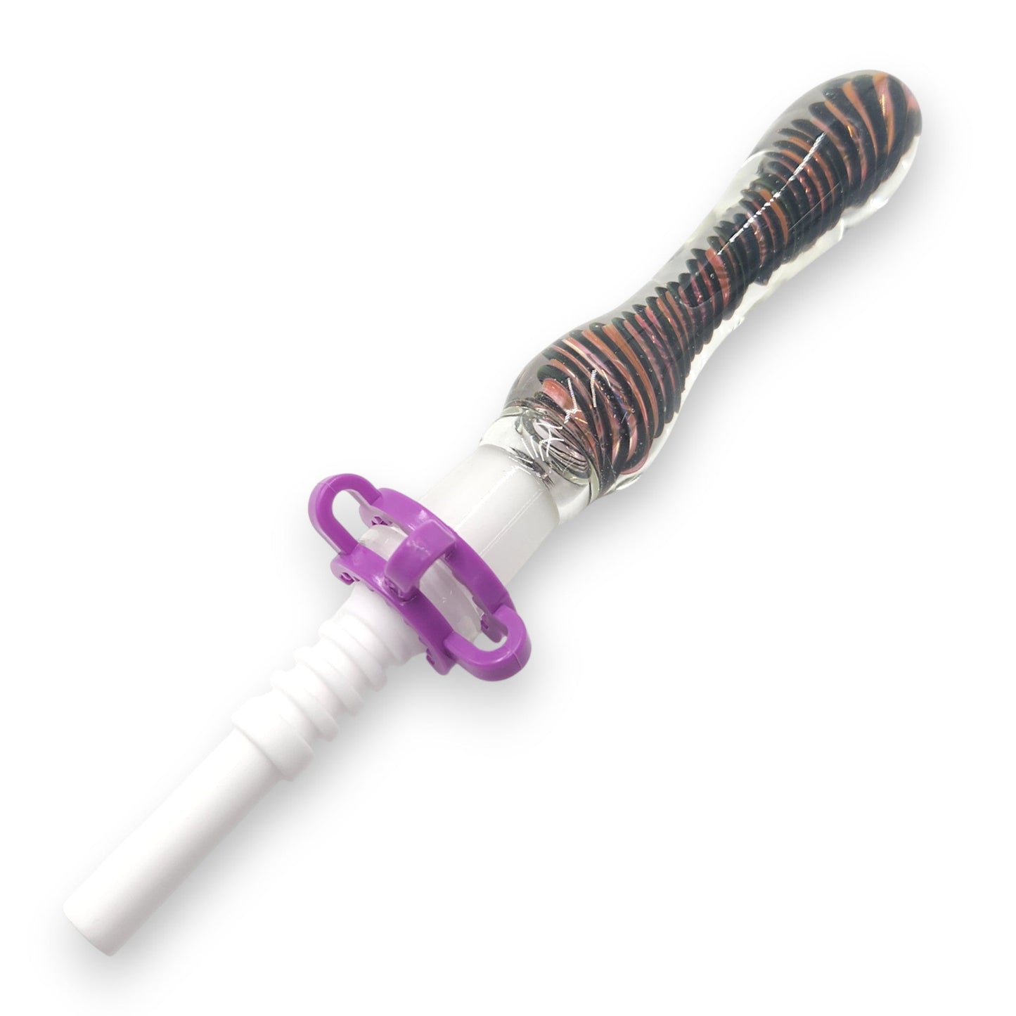 7" Glass Vapor Straw Nectar Collector 14mm Ceramic Tip