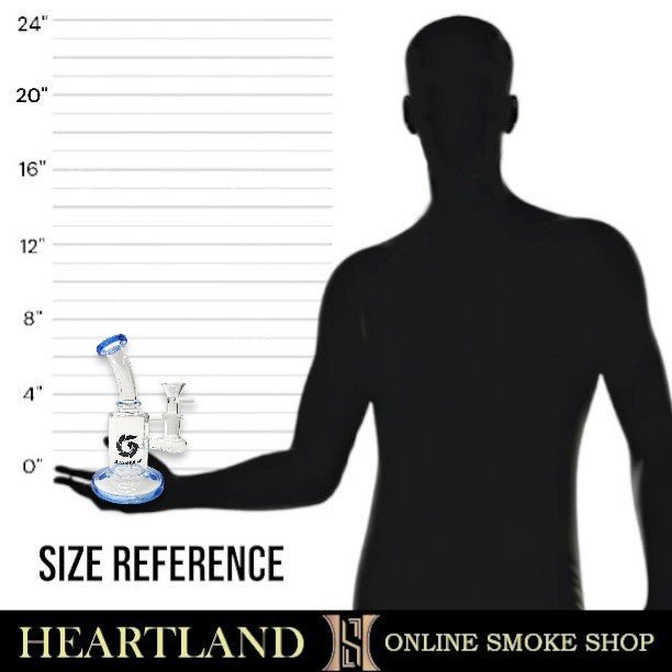 7" Glasshouse Banger Hanger Series - 43 Hole Perc Bong