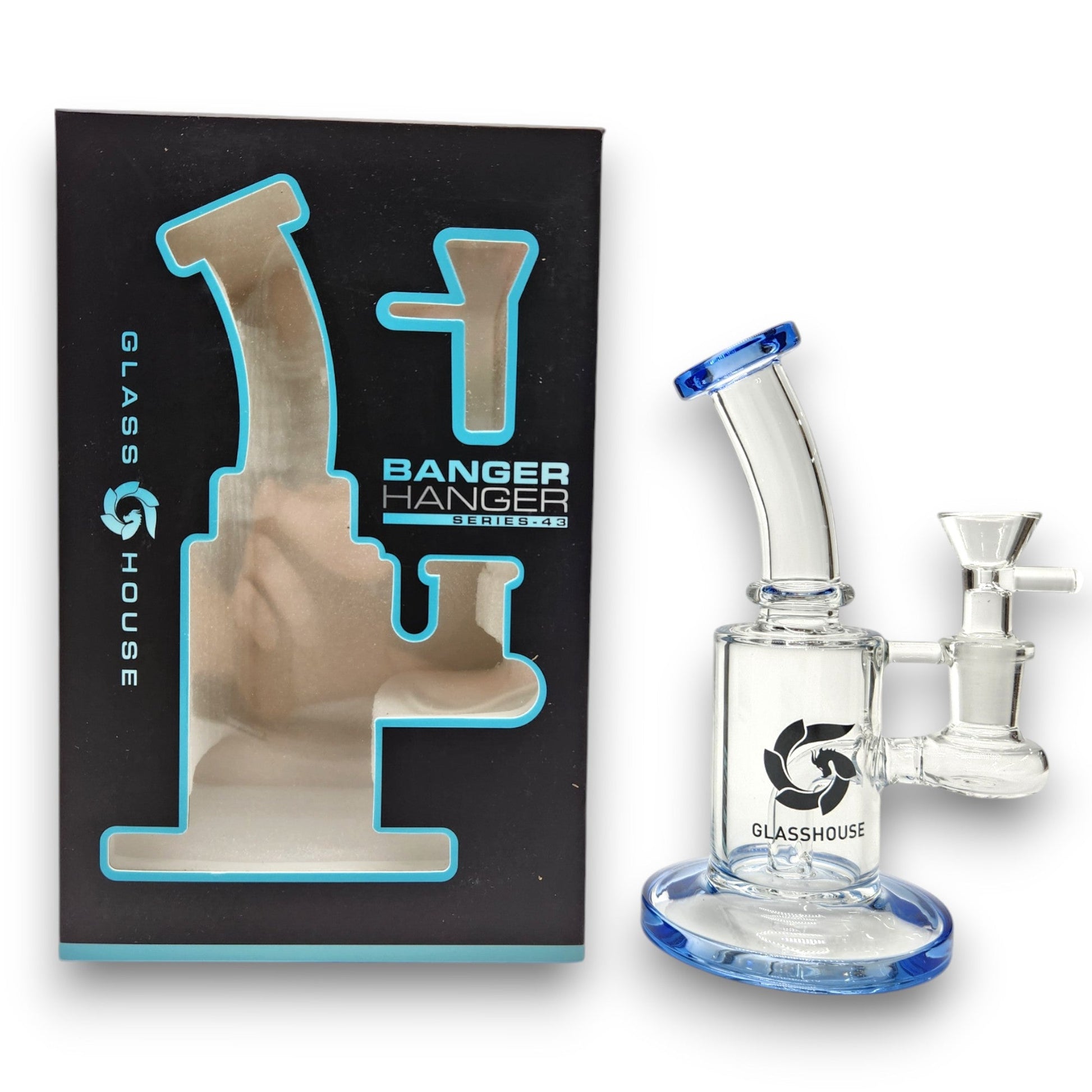 7" Glasshouse Banger Hanger Series - 43 Hole Perc Bong