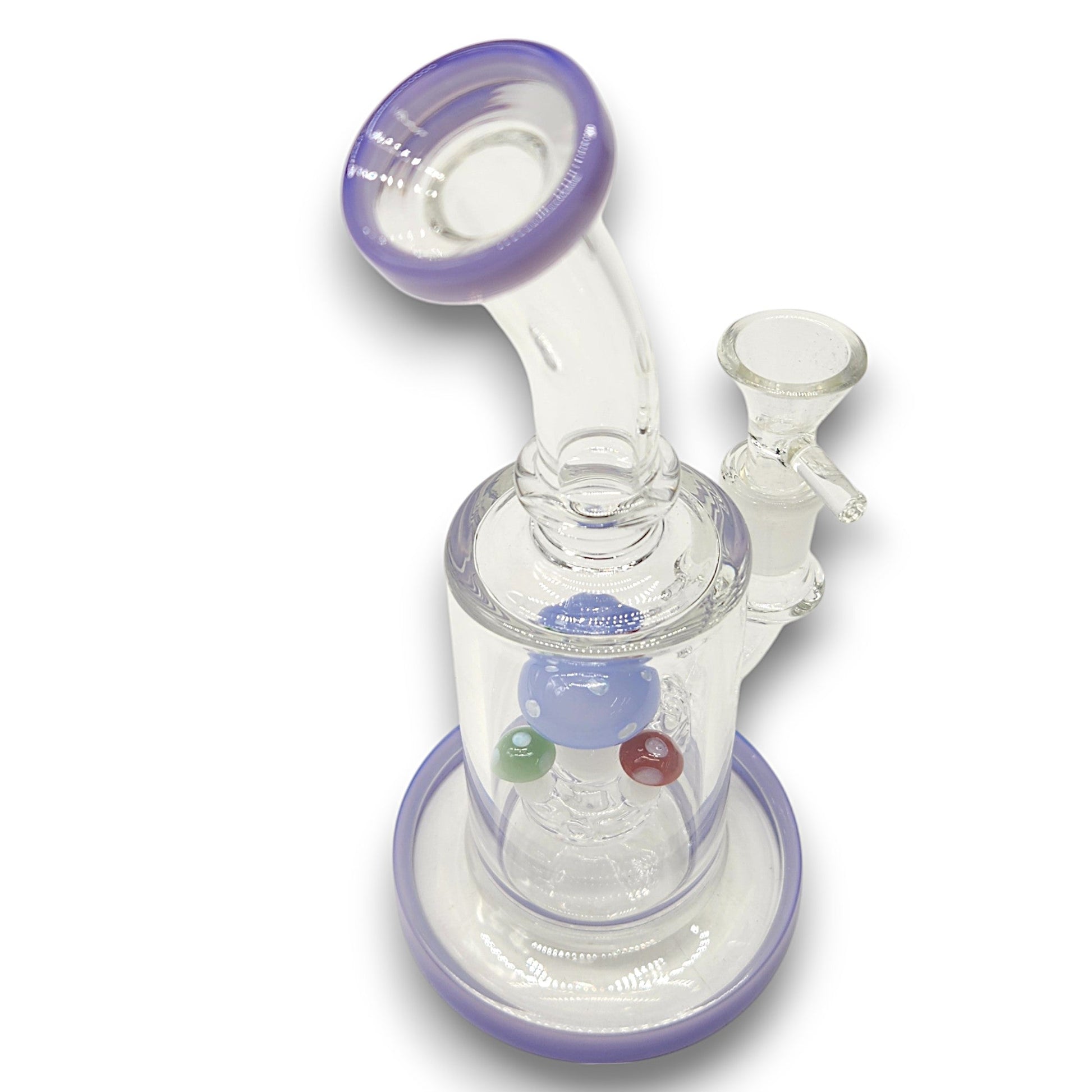 7" Mushroom Circ Perc Barrel Bong