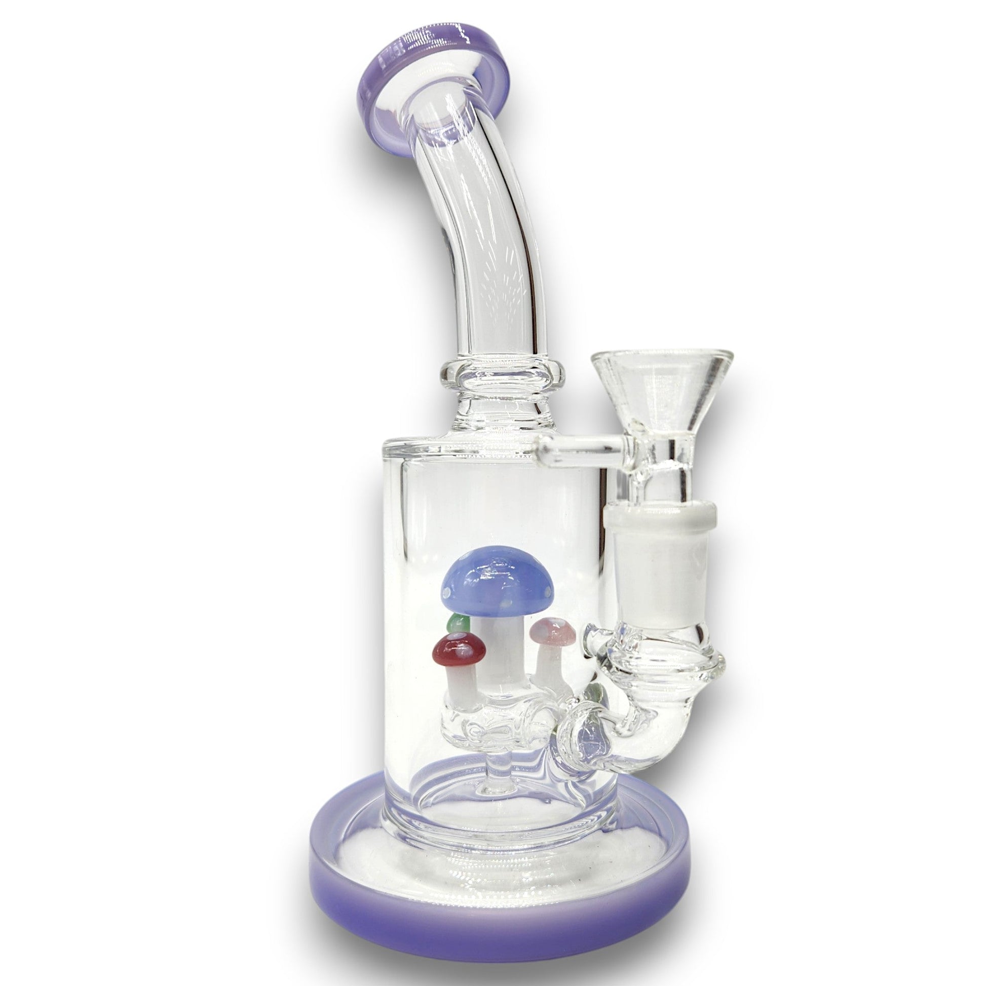 7" Mushroom Circ Perc Barrel Bong