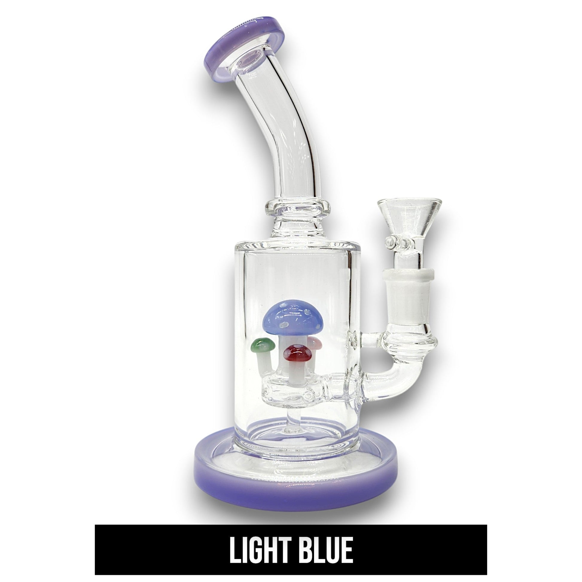 7" Mushroom Circ Perc Barrel Bong