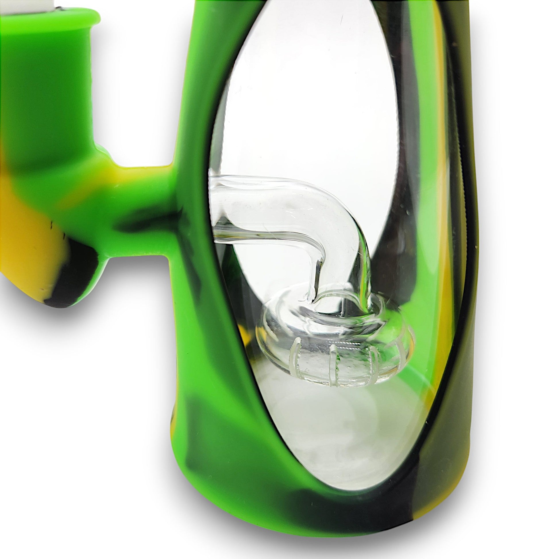 7" Silicone Pyramid Circ Perc Bong