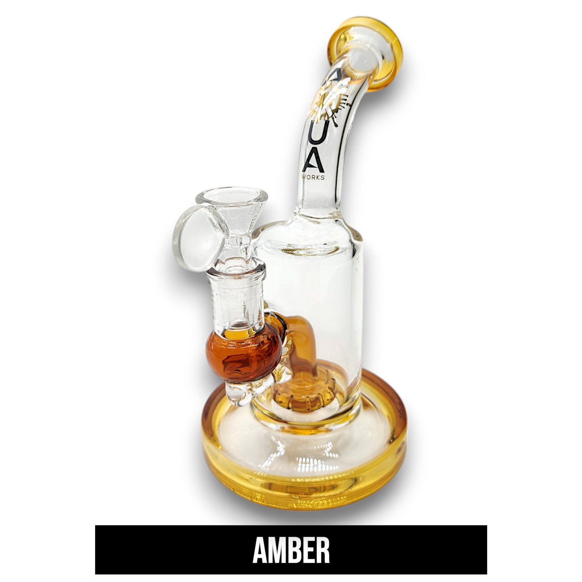 8" Aqua Works Barrel Shape Circ Perc Bong