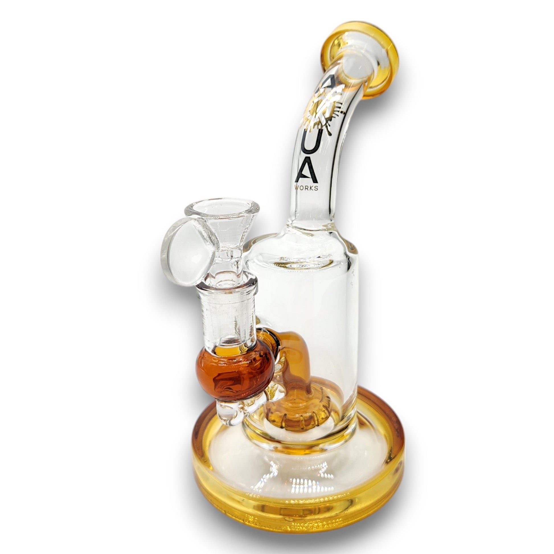 8" Aqua Works Barrel Shape Circ Perc Bong