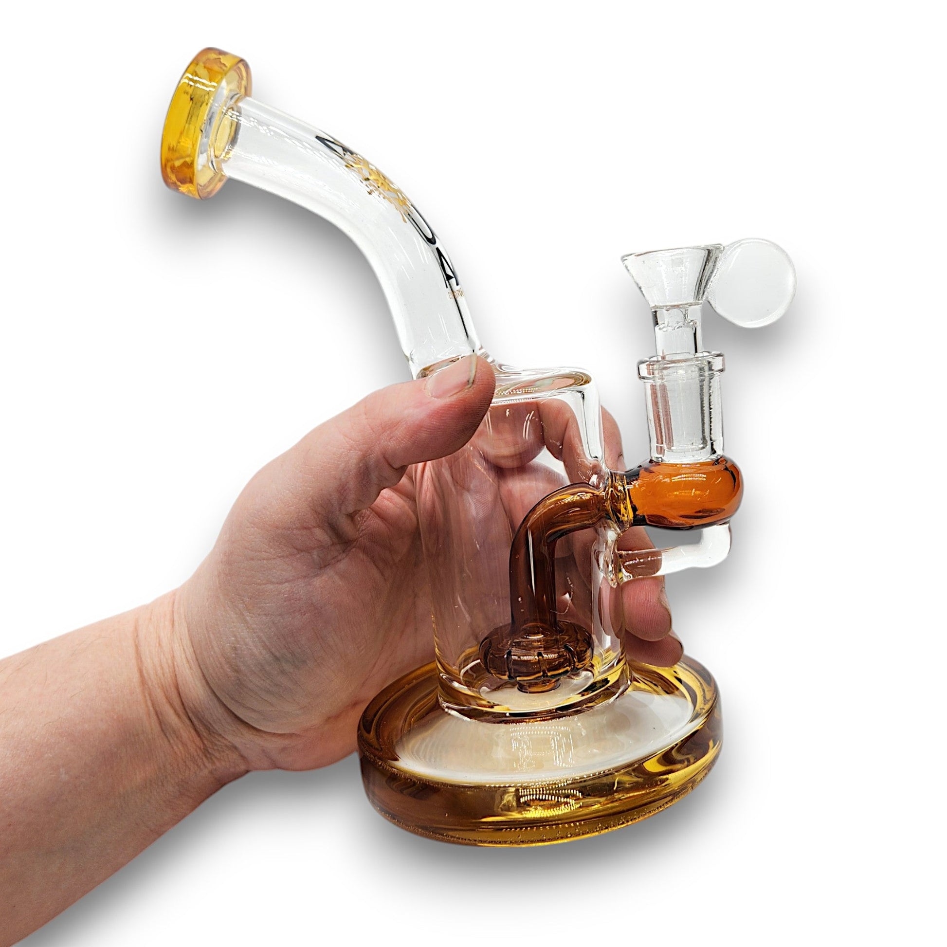 8" Aqua Works Barrel Shape Circ Perc Bong