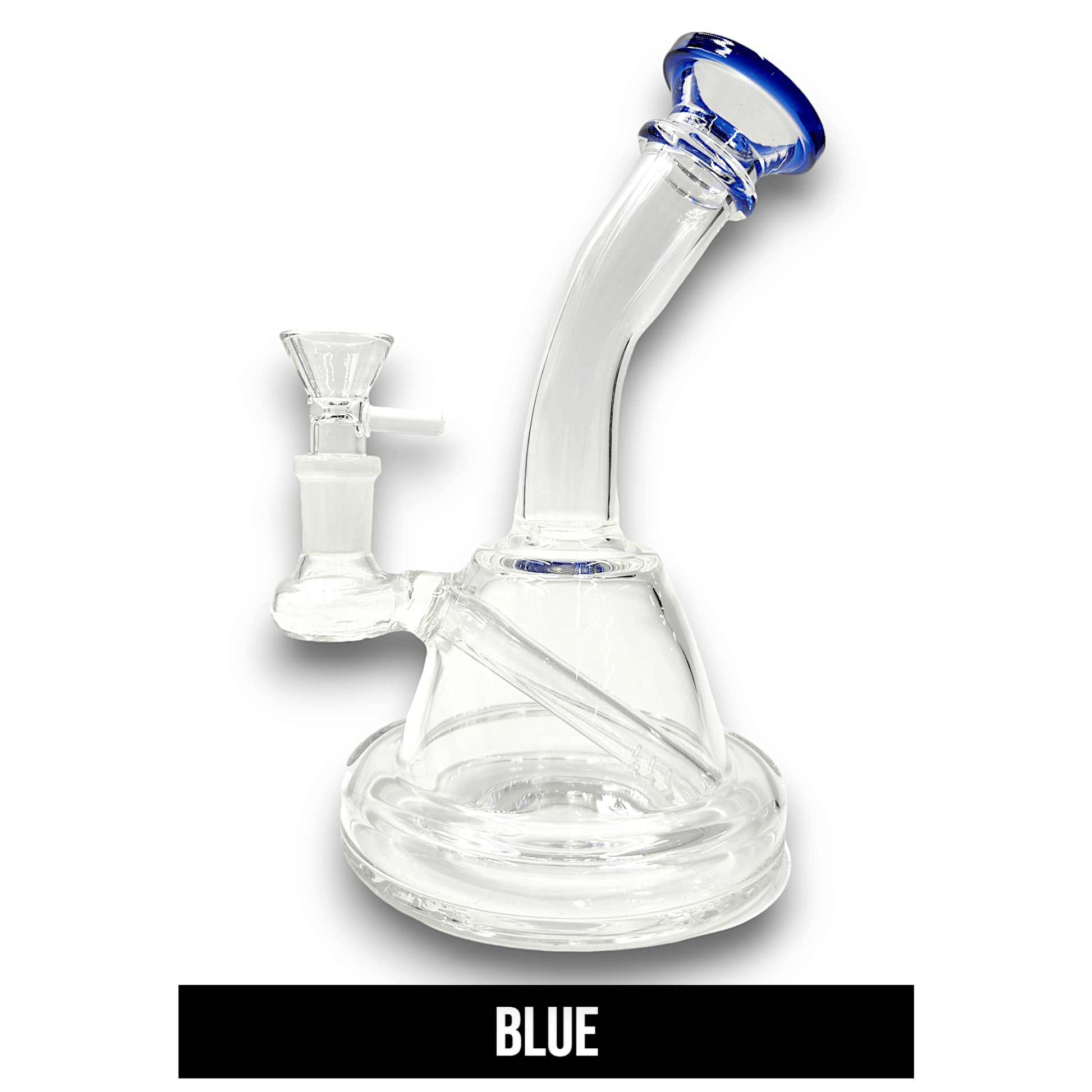 8" Bent Neck Dome Base Beaker Bong