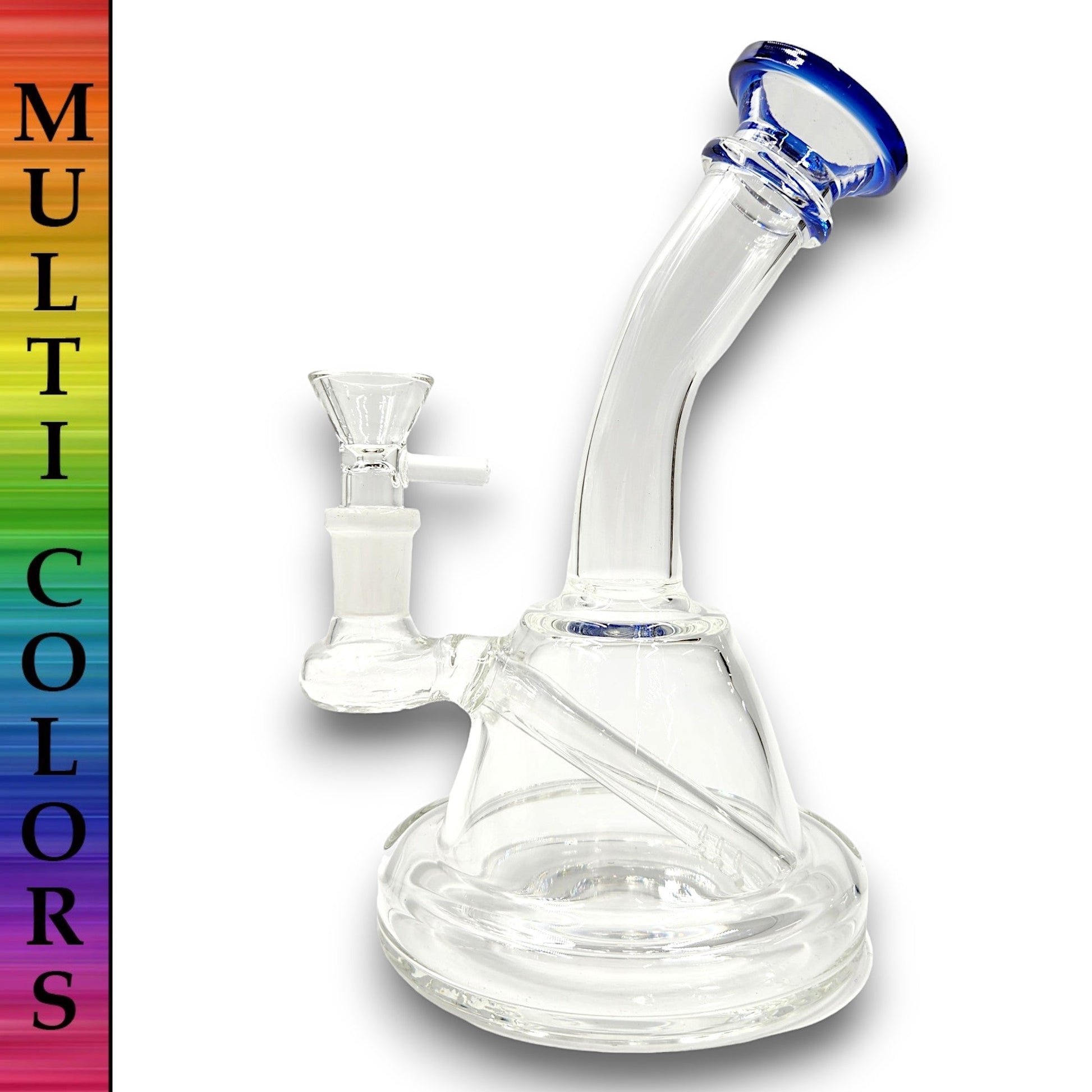 8" Bent Neck Dome Base Beaker Bong