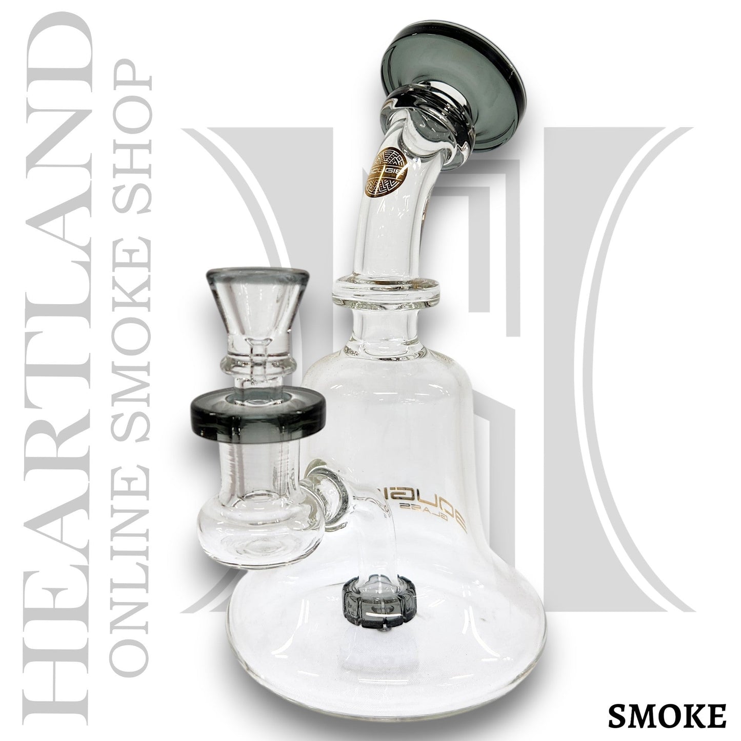 8" Bougie Bell Shape Circ Perc Bong