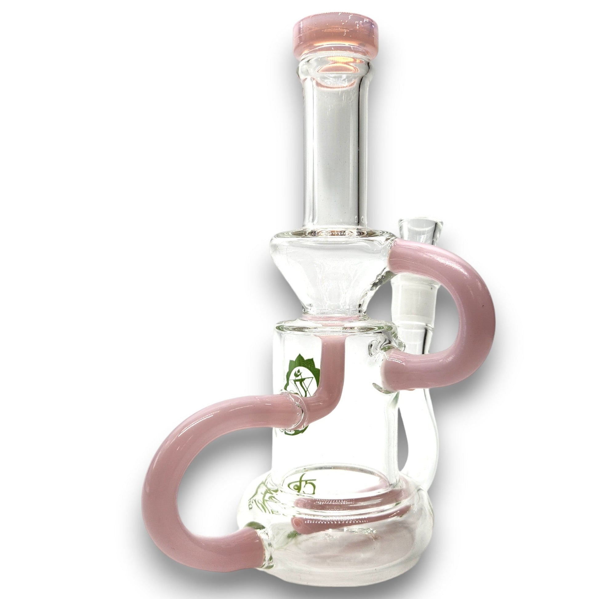 8" Chakra Glass Inline Percolator Recycler Bong